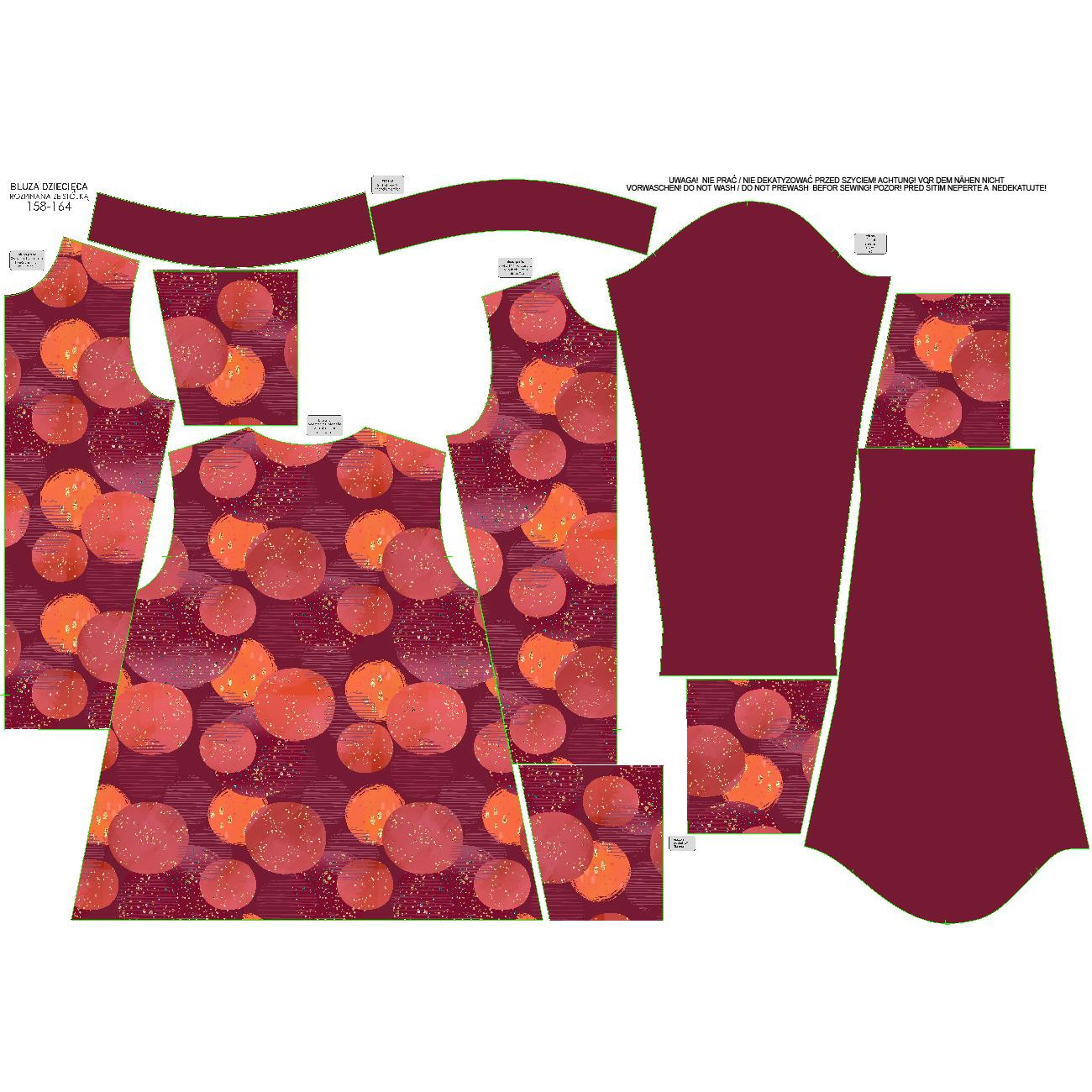 BLUZA ROZPINANA (MAX) - BROKATOWE LAMPIONY - DIY set