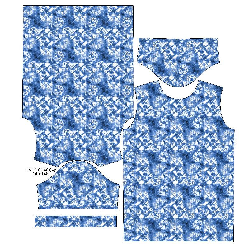 T-SHIRT DZIECIĘCY - BATIK wz. 1 / classic blue - single jersey