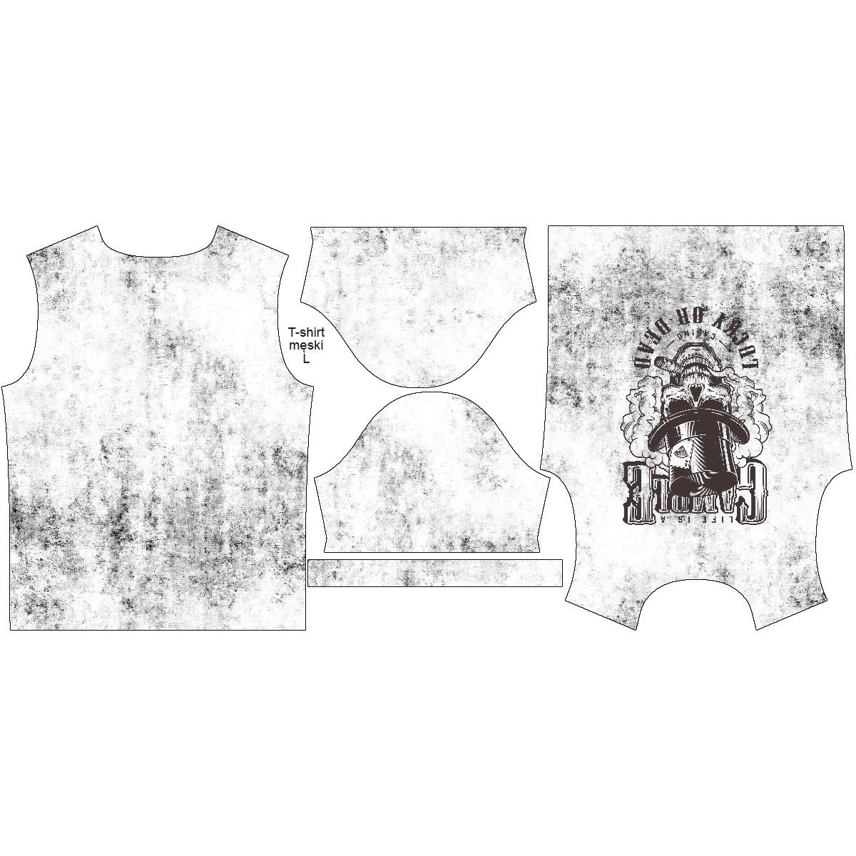 T-SHIRT MĘSKI - THE KING OF POKER wz. 5 - single jersey