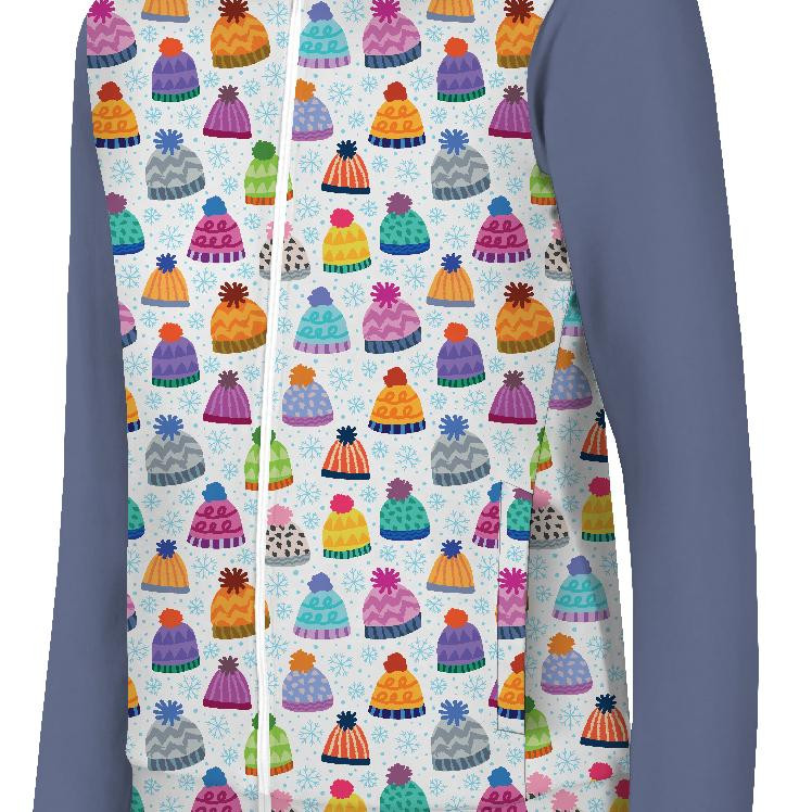 BLUZA ROZPINANA (MAX) - CZAPKI  - DIY set