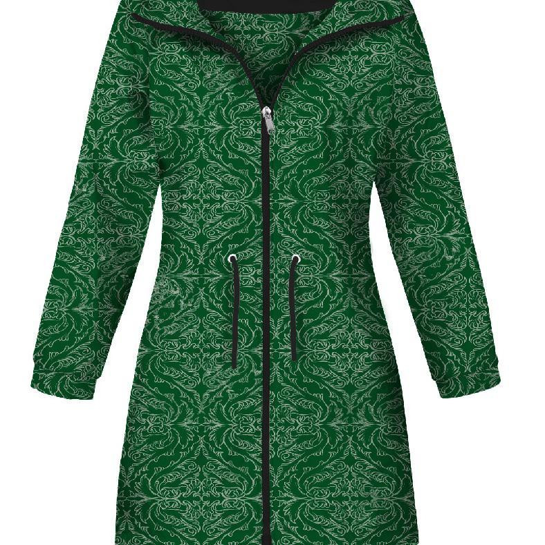 PARKA DAMSKA (ANNA) L - DAMASCO / zielony - softshell 