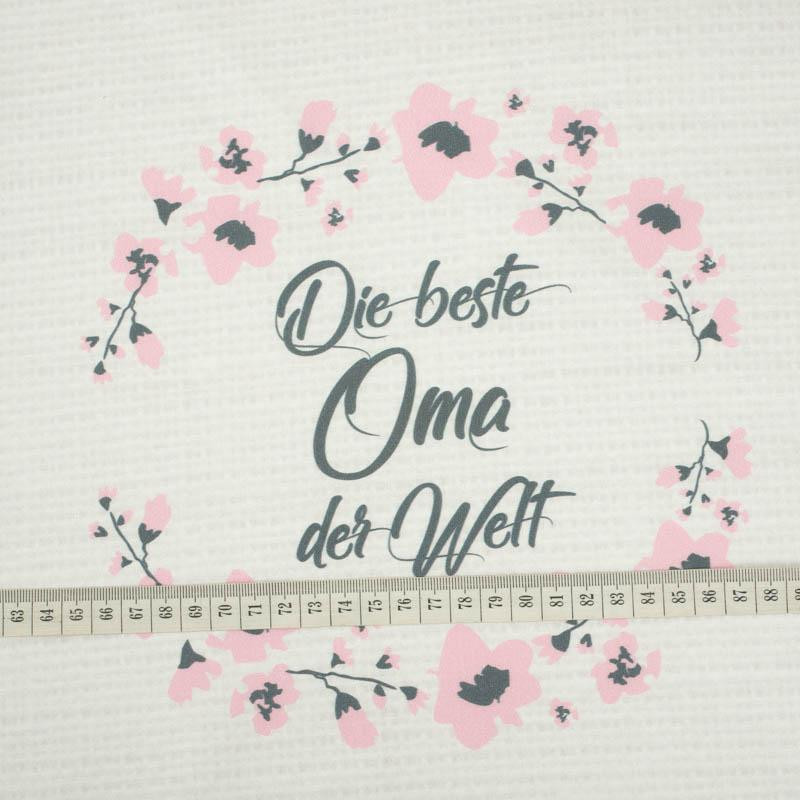 Die beste Oma der Welt/ płótno - panel tkanina bawełniana (50cmx75cm)