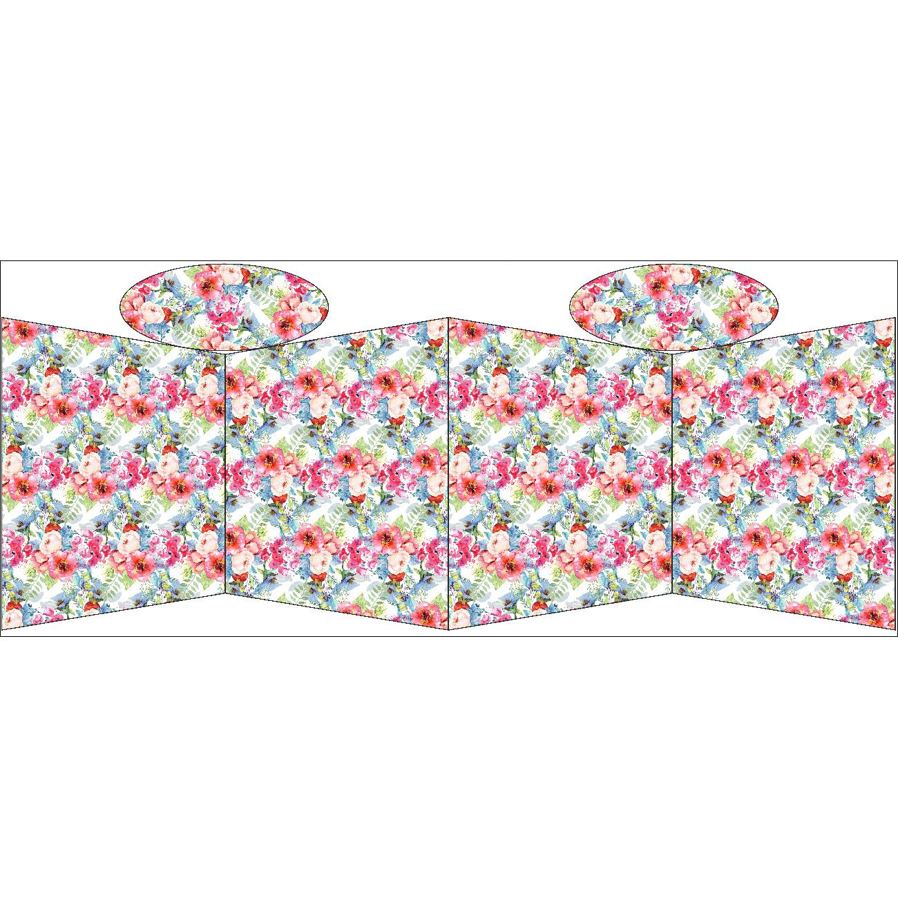 TORBA SHOPPER - DZIKA RÓŻA WZ. 3 (NA ŁĄCE) - zestaw do uszycia