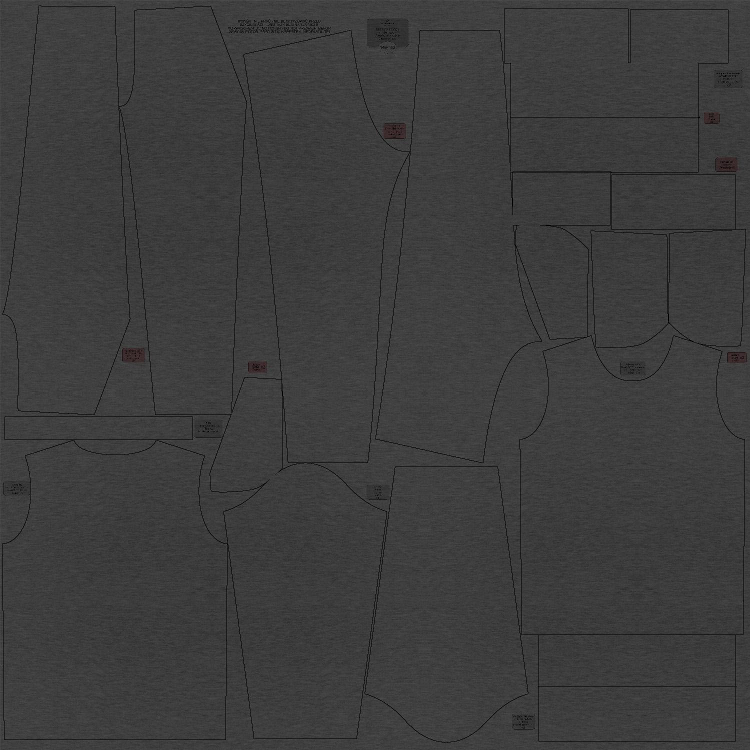 DRES DZIECIĘCY (MILAN) - GRAFITOWY - dzianina pętelkowa