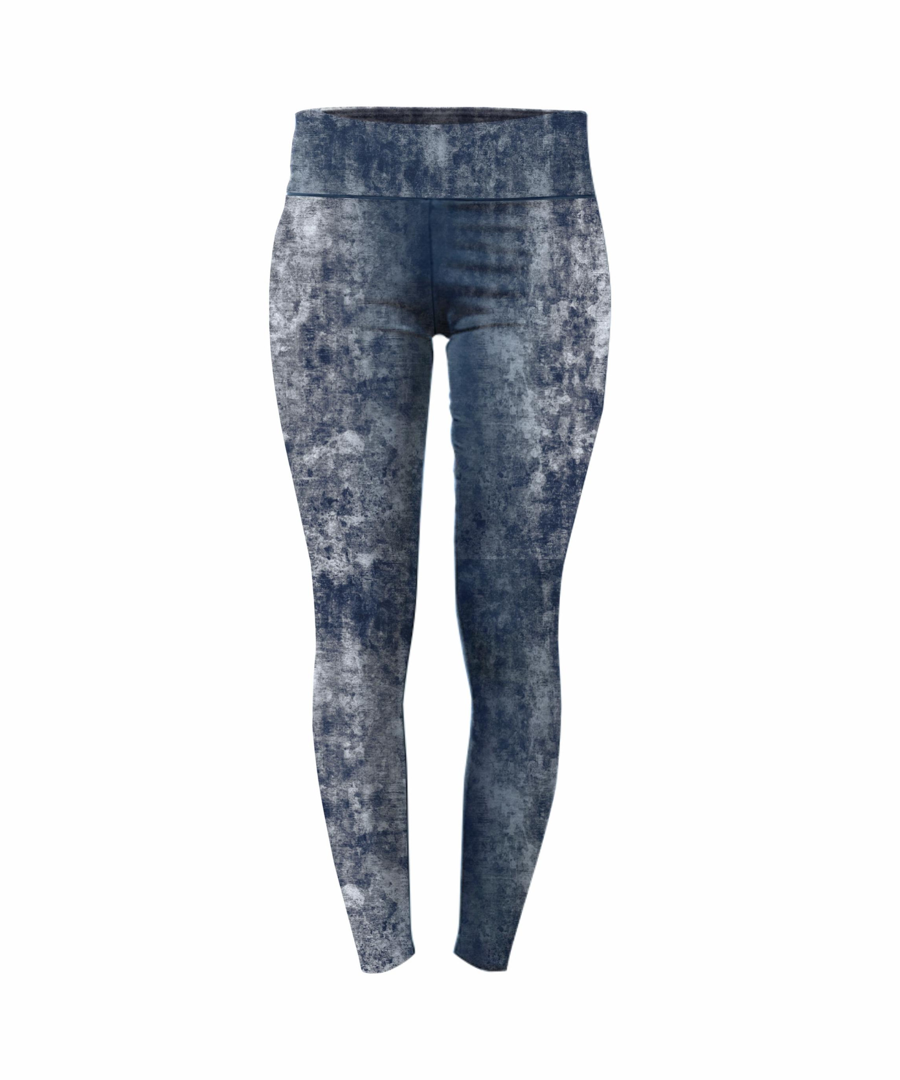 LEGGINSY SPORTOWE - GRUNGE (navy)