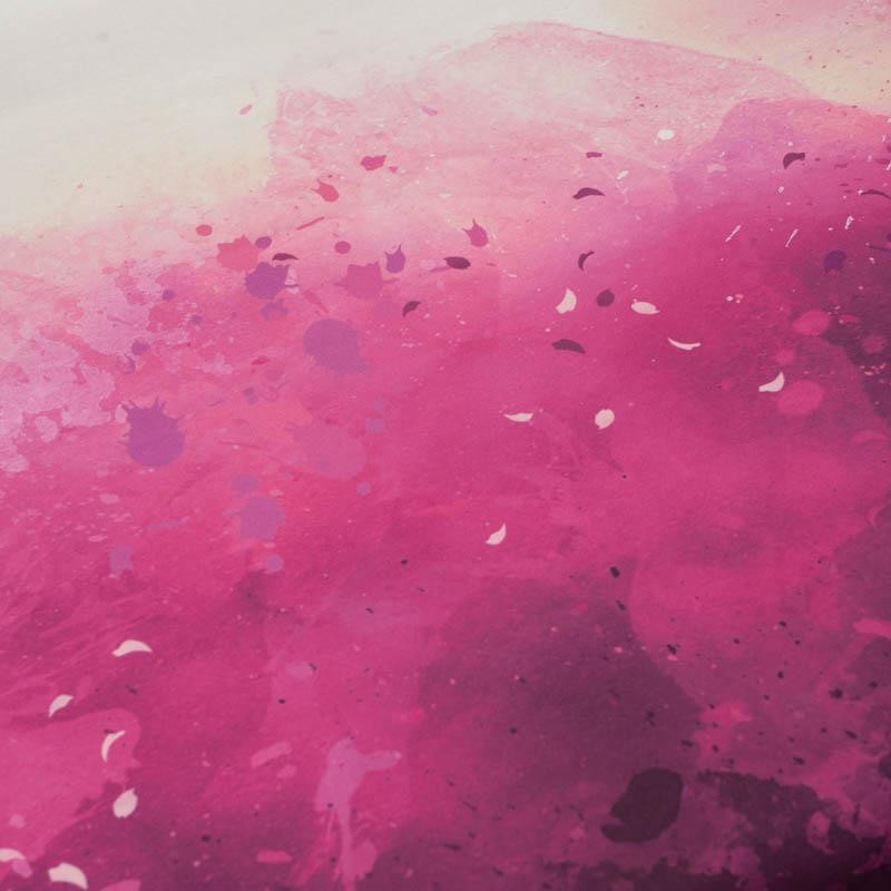 KLEKSY (fuksja) - panel dzianina pętelkowa