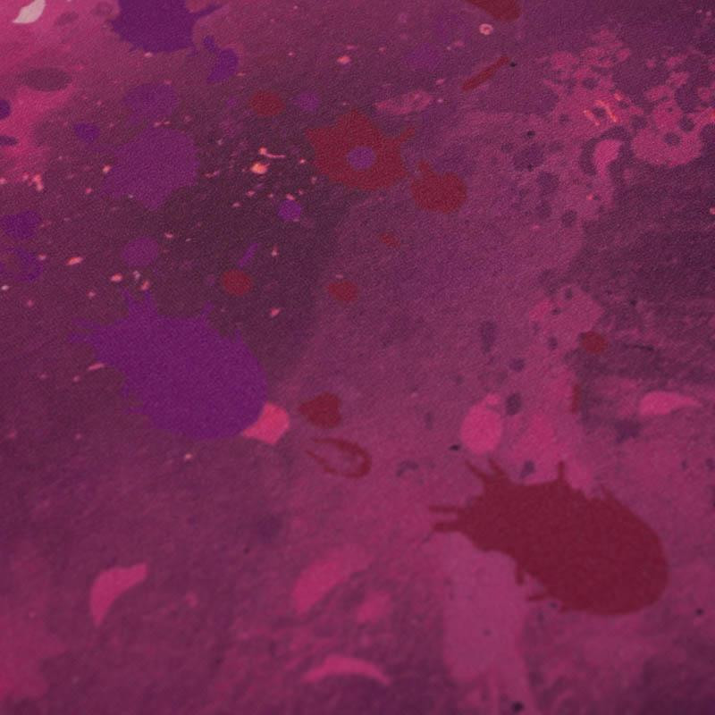 KLEKSY (fuksja) - panel dzianina pętelkowa