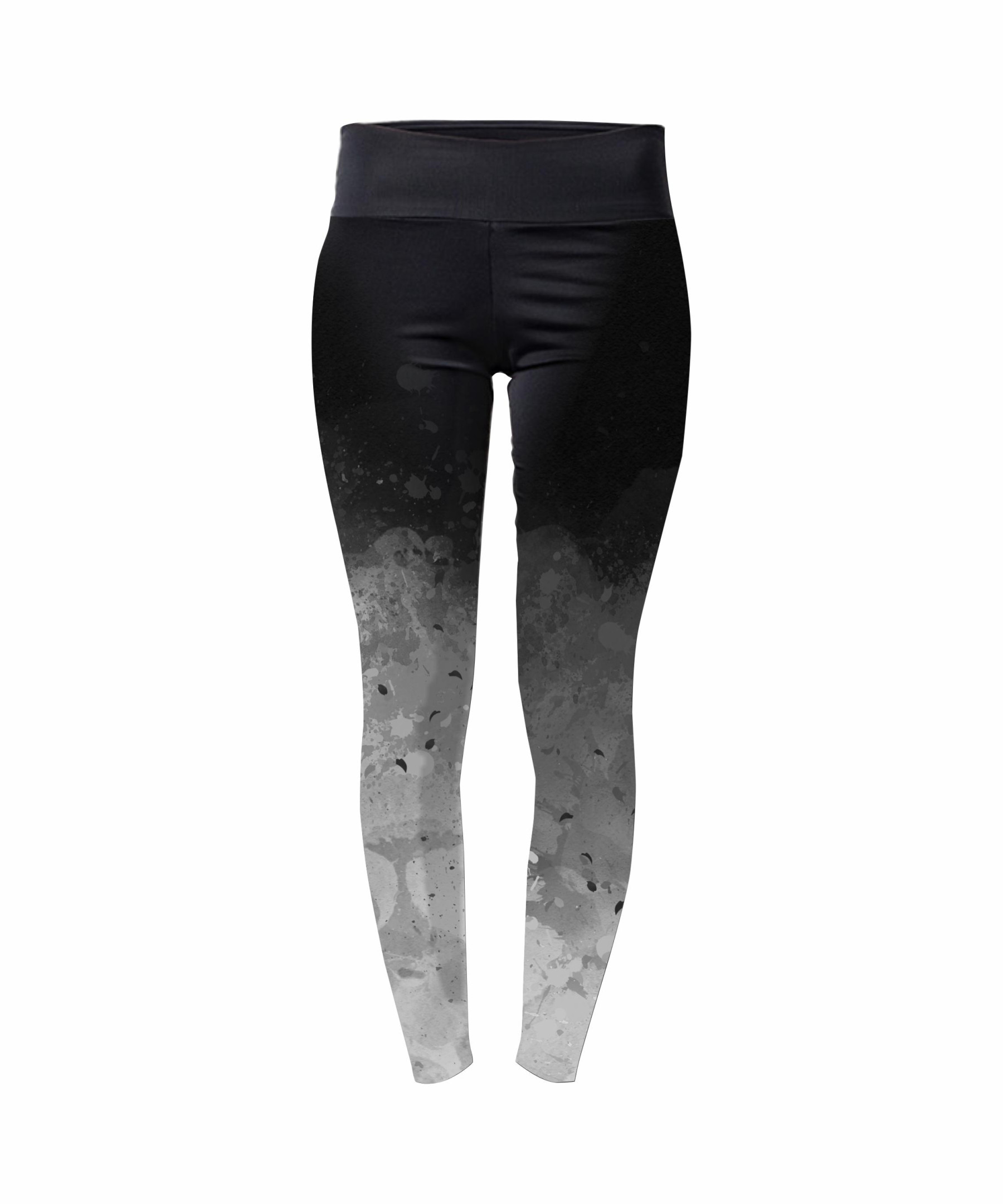 LEGGINSY SPORTOWE - KLEKSY (szary)