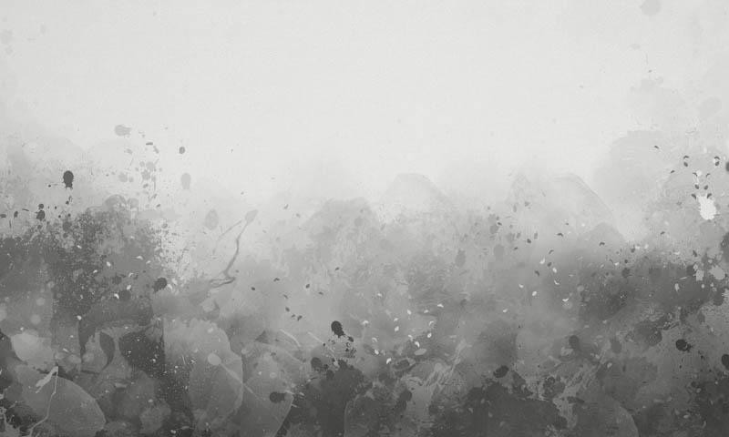 KLEKSY (szary) - panel dzianina pętelkowa