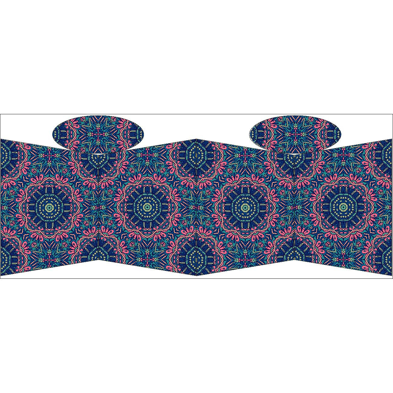 TORBA SHOPPER - KOLOROWA MANDALA wz. 4 - zestaw do uszycia