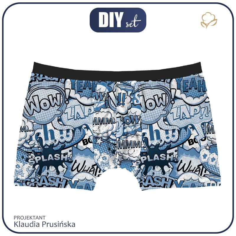 BOKSERKI MĘSKIE - KOMIKS / classic blue
