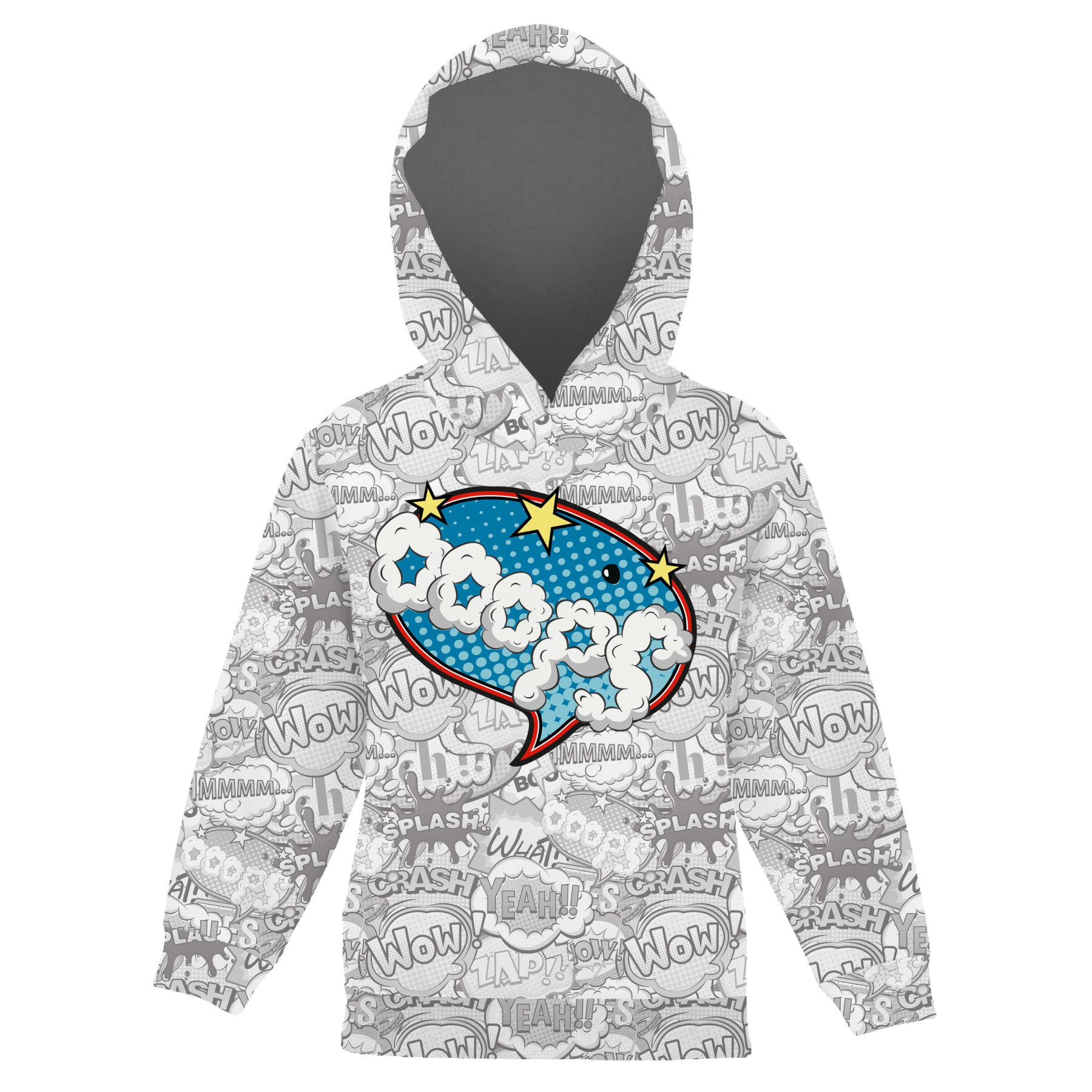 DZIECIĘCA BLUZA Z KAPTUREM (ALEX) - KOMIKS / ooops - zestaw do uszycia