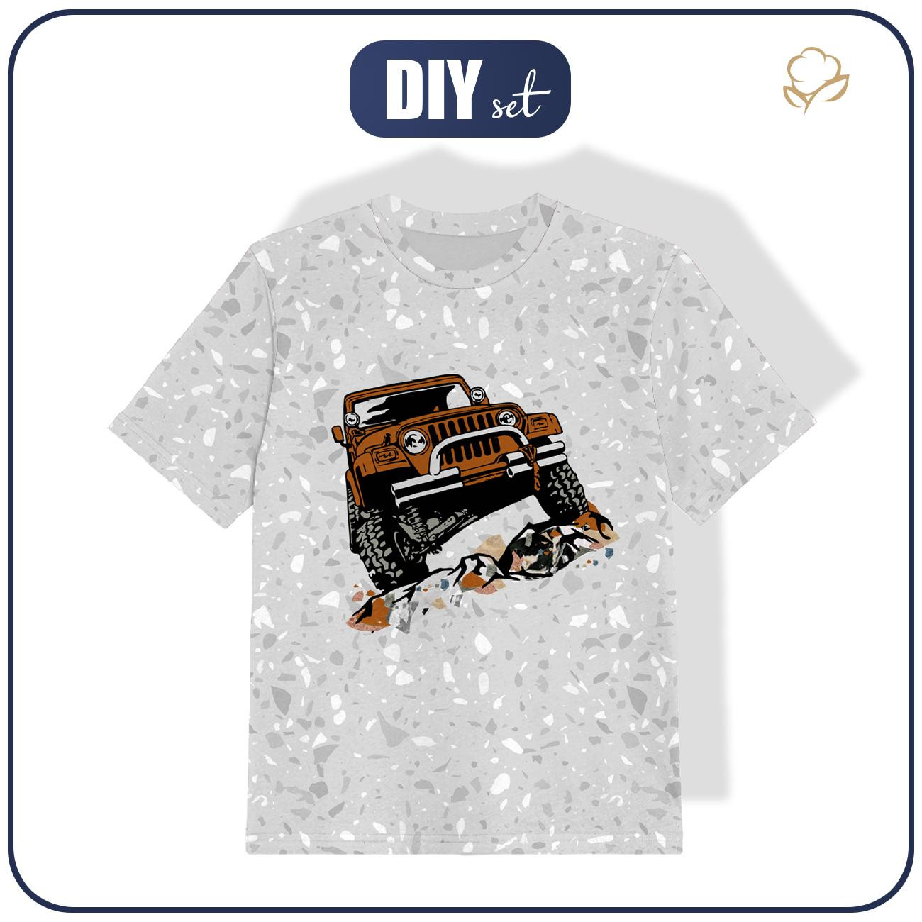 T-SHIRT DZIECIĘCY - JEEP / LASTRYKO - single jersey