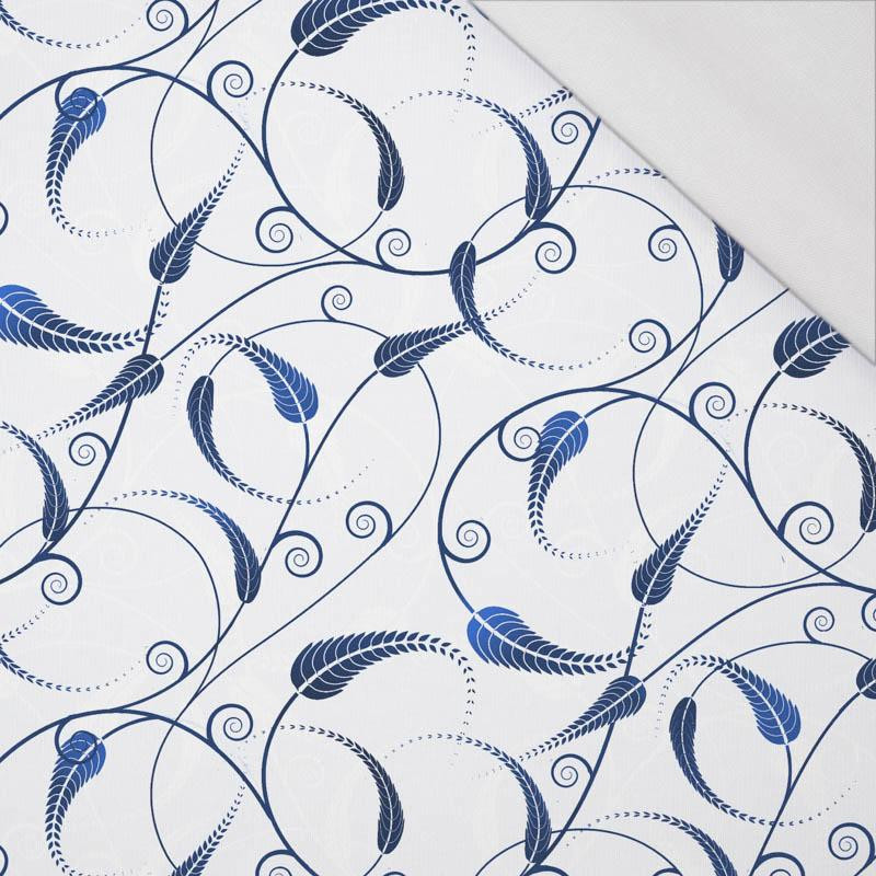 50CM LIŚCIE wz. 5 (classic blue) - single jersey 120g