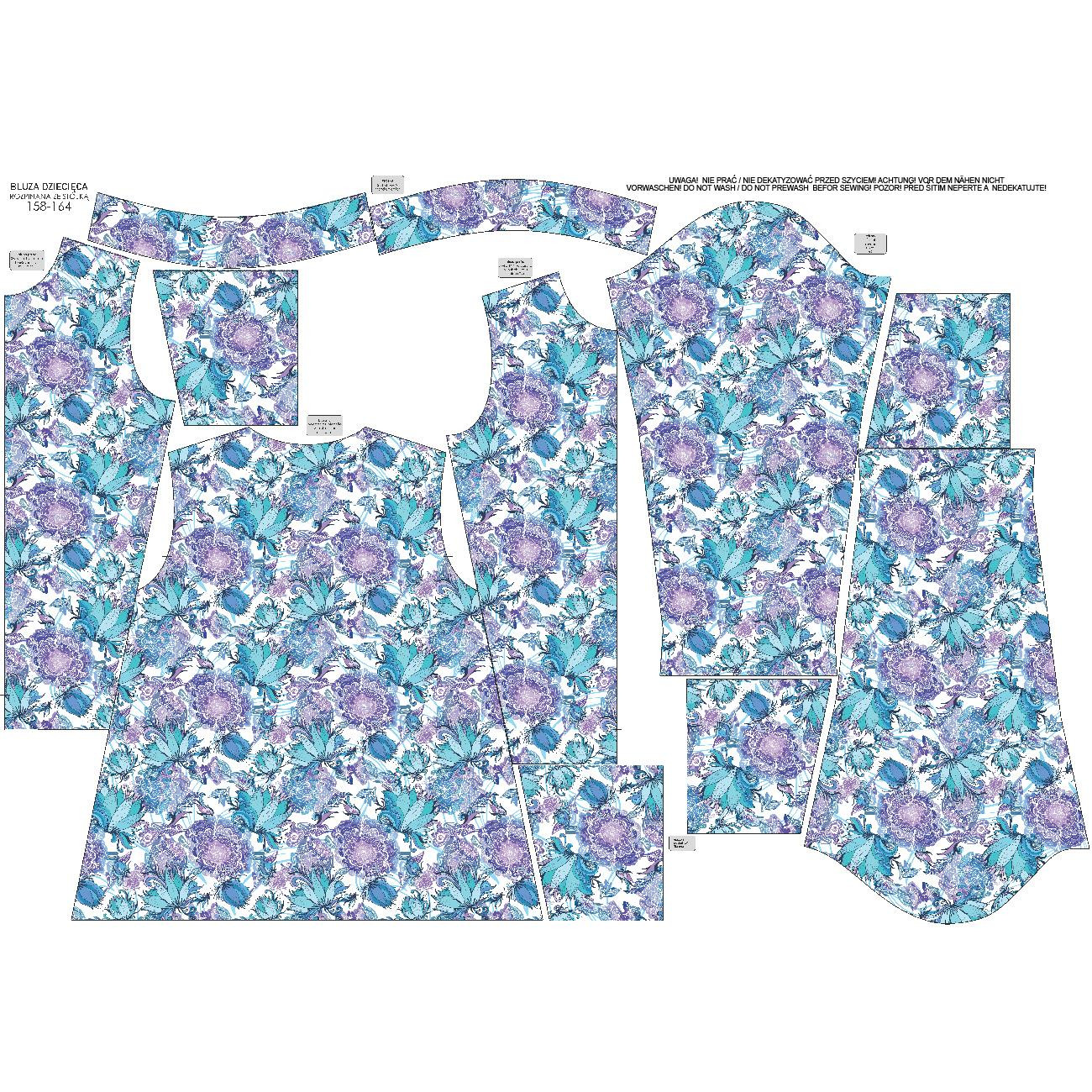 BLUZA ROZPINANA (MAX) - LODOWY OGRÓD - DIY set