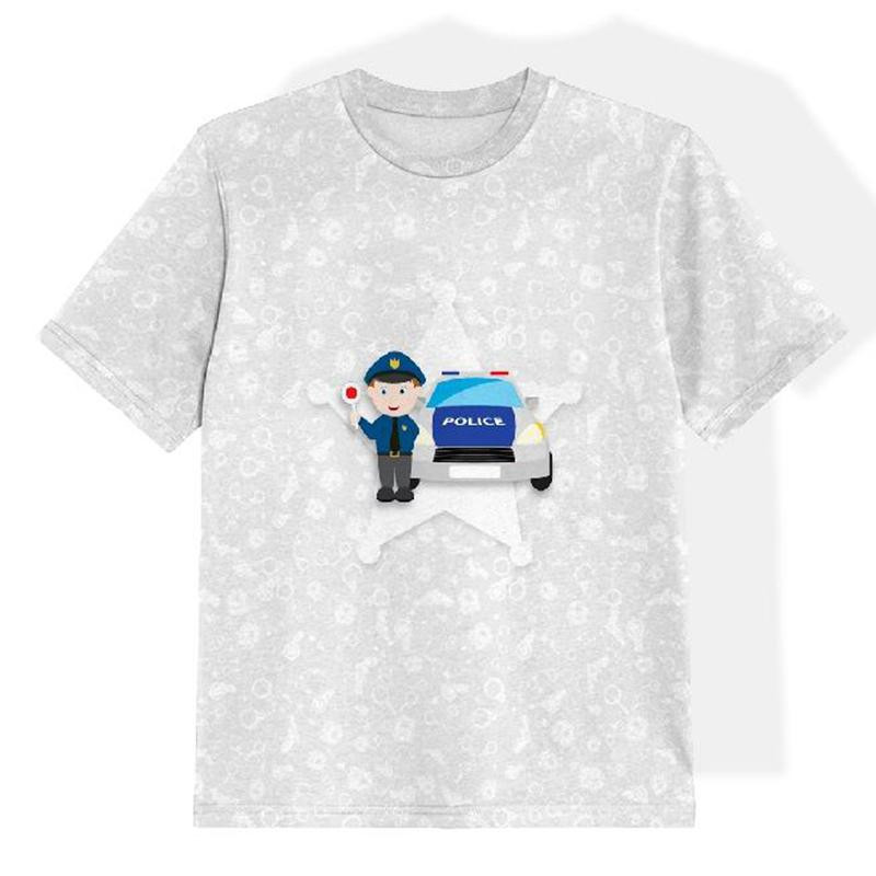 T-SHIRT DZIECIĘCY - POLICJANT - single jersey