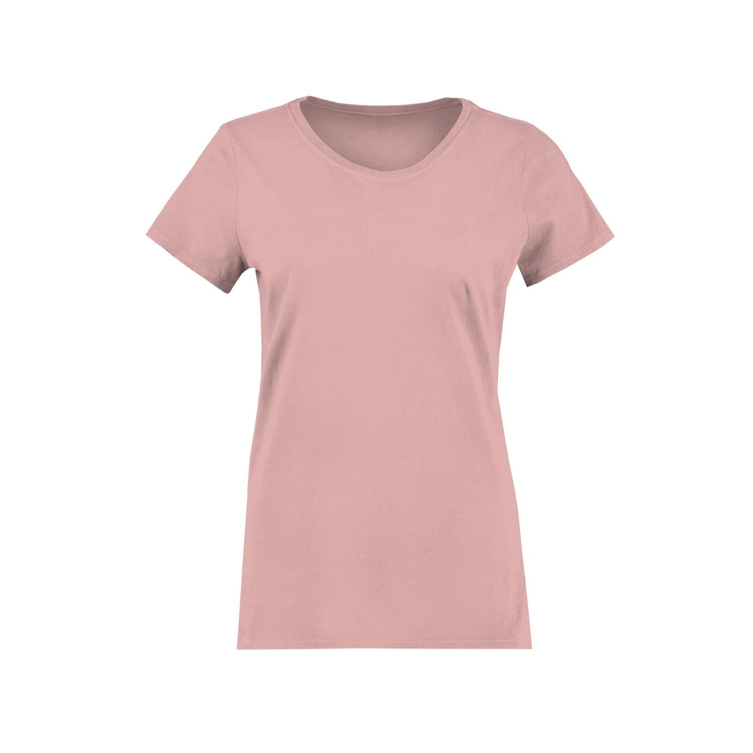 T-SHIRT DAMSKI - B-05 - ROSE QUARTZ / róż kwarcowy - single jersey