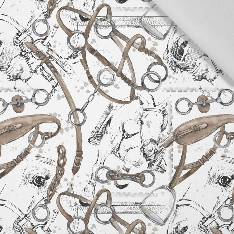 JEŹDZIECTWO (HOBBY I ZAWODY) / biały - tkanina bawełniana