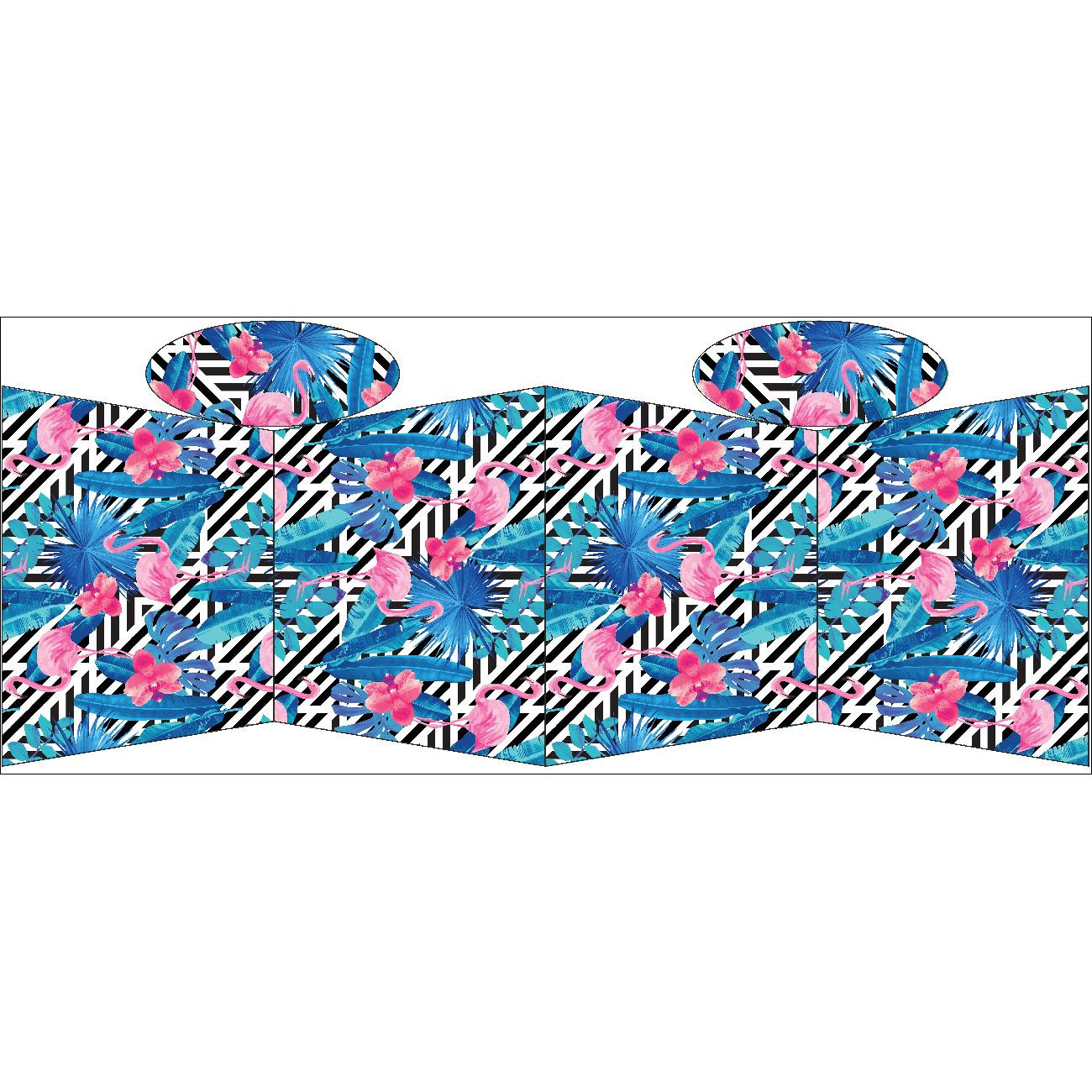 TORBA SHOPPER - TROPIKALNE FLAMINGI - zestaw do uszycia