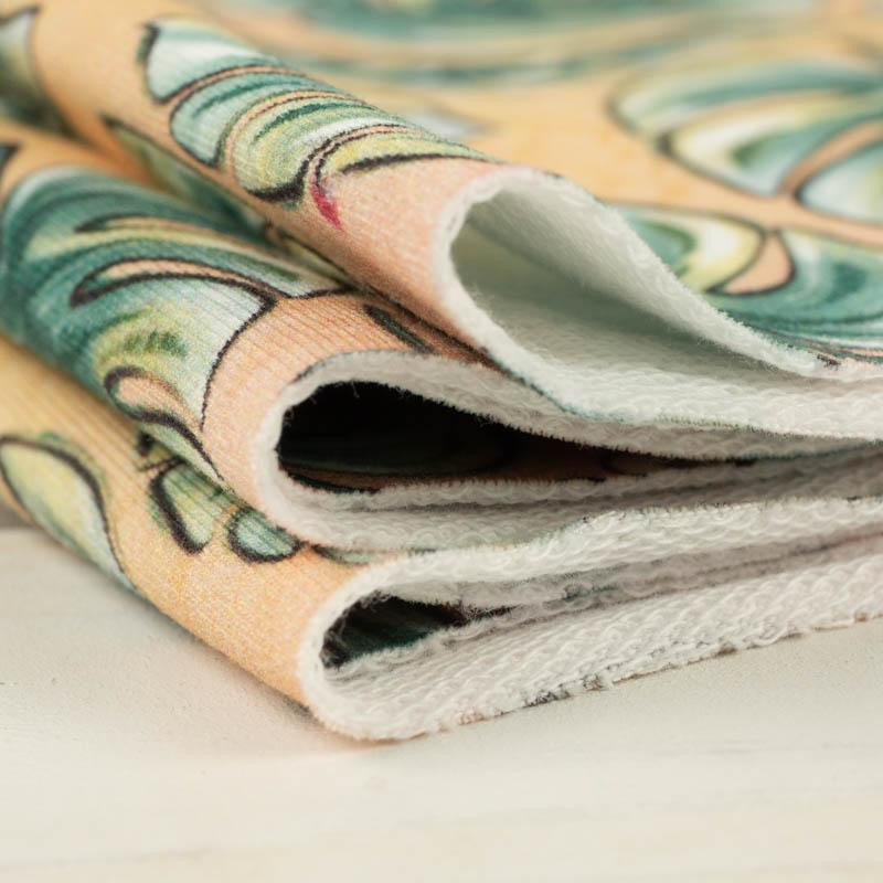 TROPIKALNE MONSTERY - dresówka pętelkowa