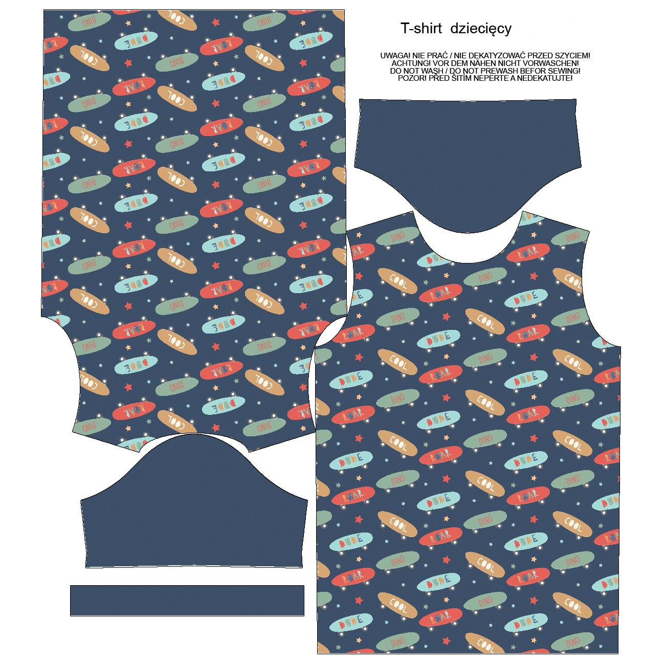 T-SHIRT DZIECIĘCY - DESKOROLKA - single jersey ITY