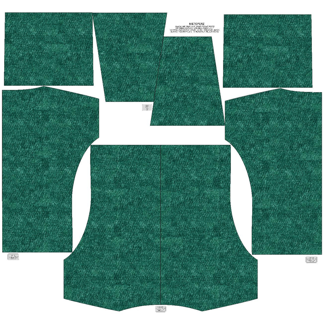 BLUZA DAMSKA (FURIA) NIETOPERZ Z KOMINEM - ACID WASH / BUTELKOWA ZIELEŃ - dzianina pętelkowa