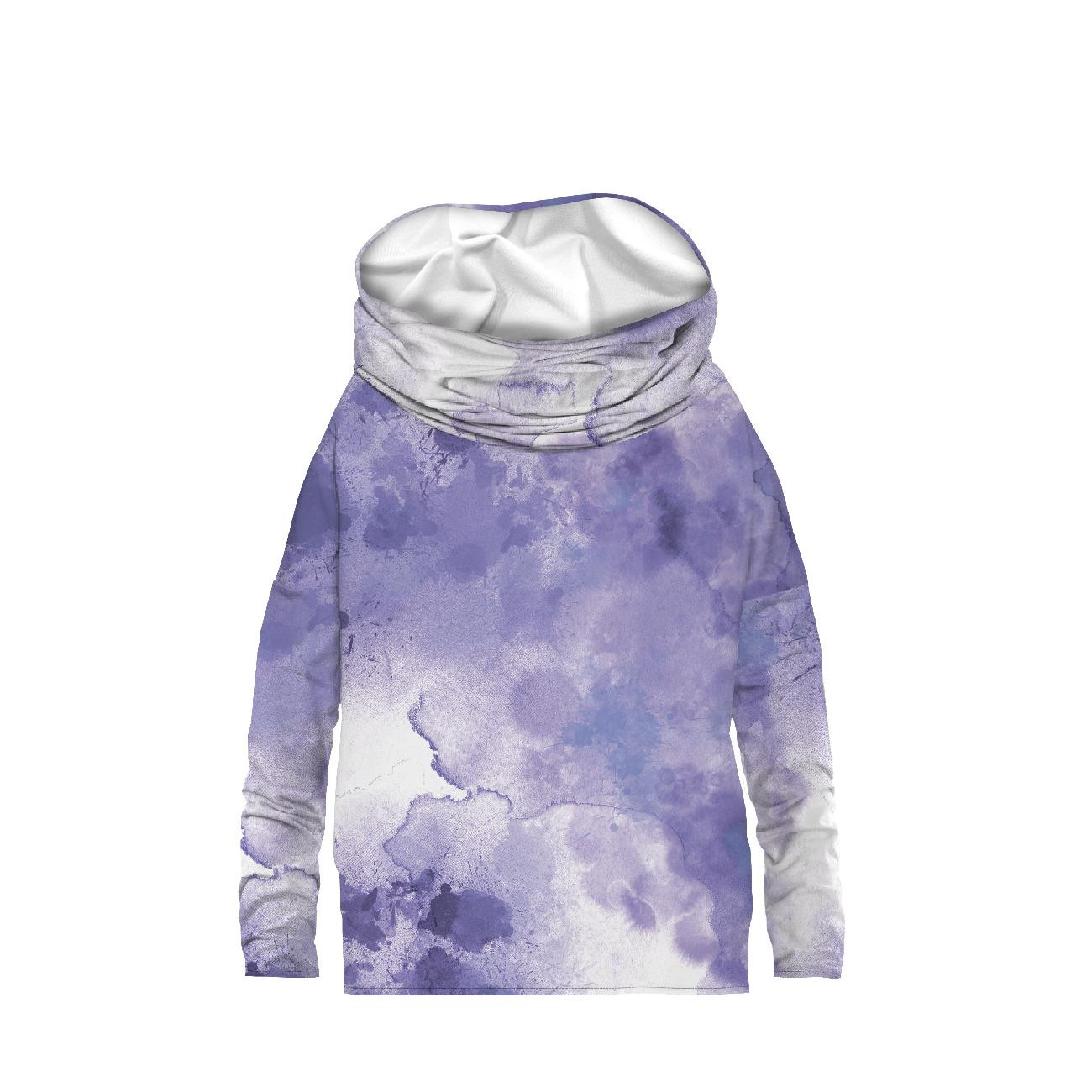 BLUZA DAMSKA (FURIA) NIETOPERZ Z KOMINEM - KLEKSY WZ. 2 (Very Peri) - zestaw do uszycia