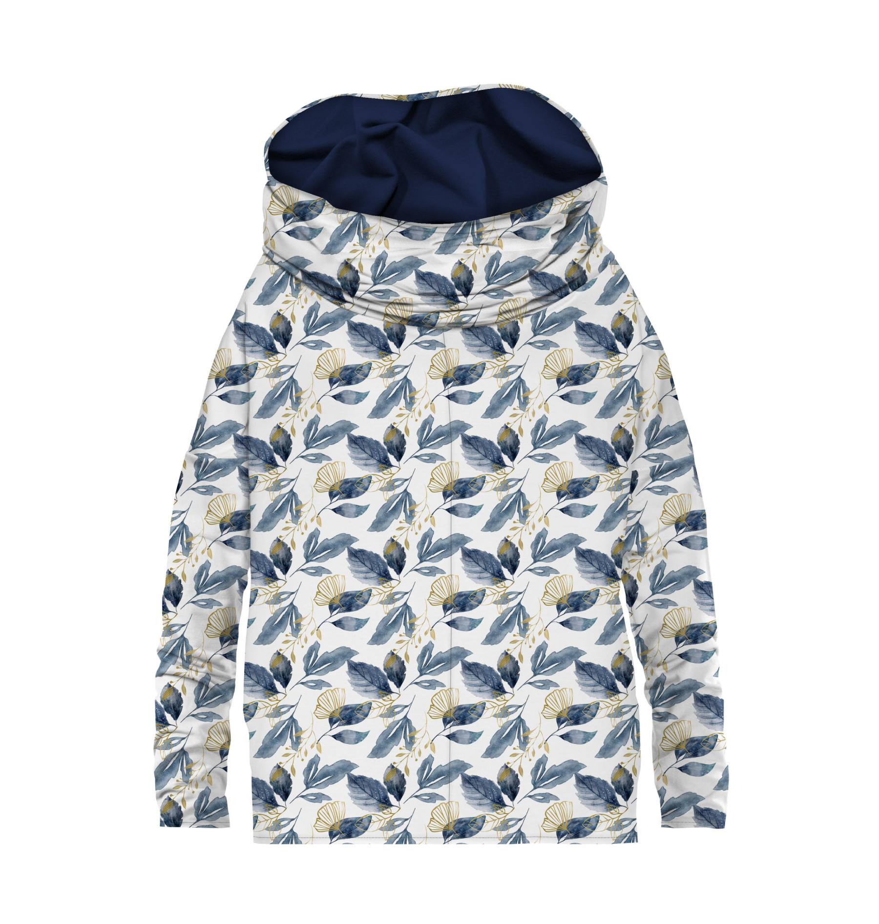 BLUZA DAMSKA (FURIA) NIETOPERZ Z KOMINEM - RETRO FLOWERS wz. 5 - zestaw do uszycia