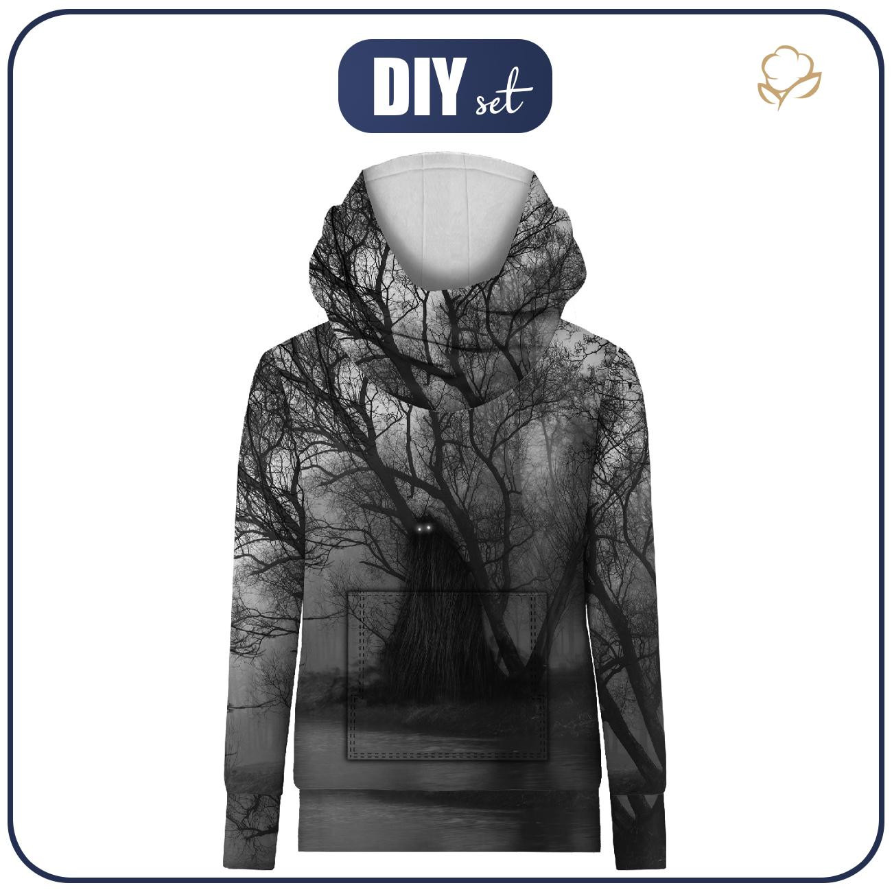 BLUZA HYDROFOBOWA UNISEX - CIEMIENIAK - zestaw do uszycia