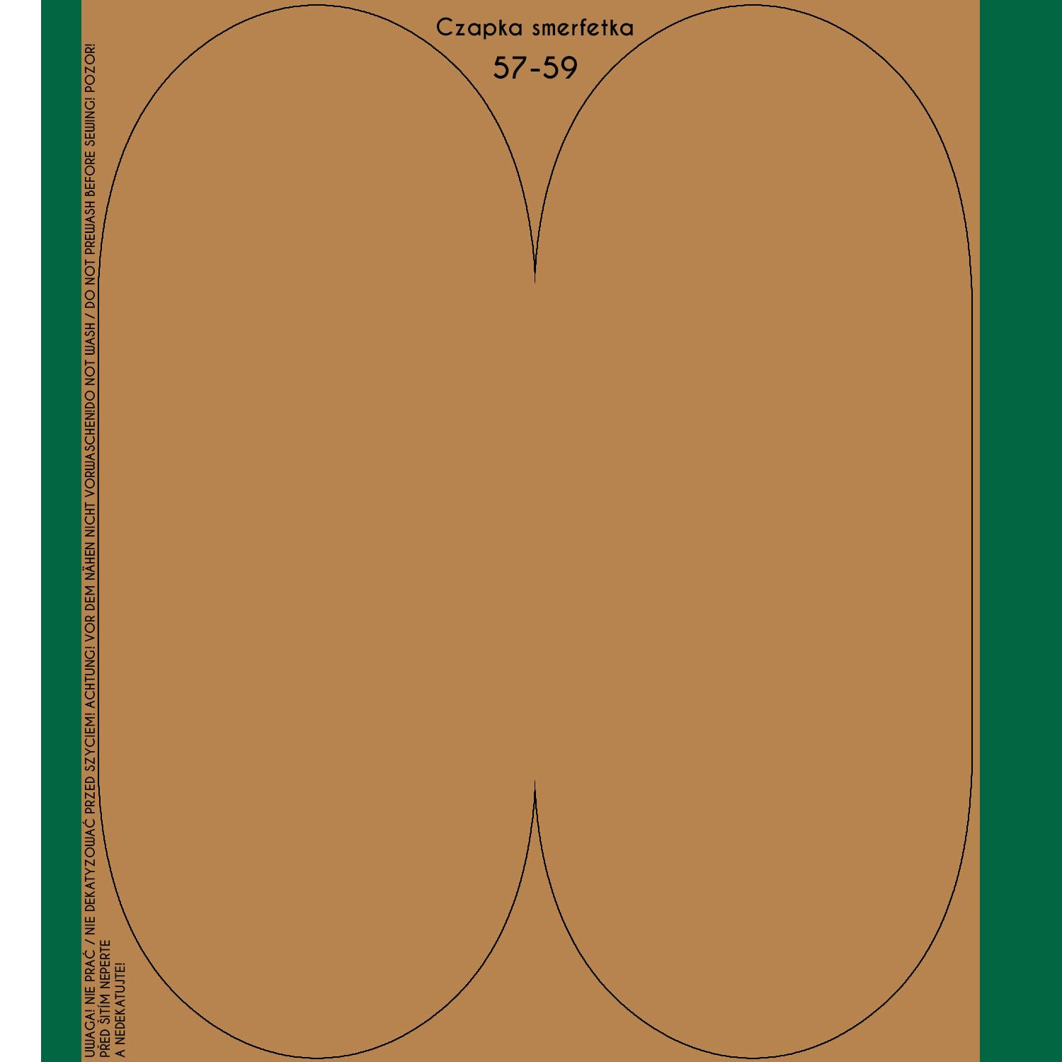 Czapka "Smerfetka" - B-03 - ICED COFFEE / kawa / Rozmiar do wyboru