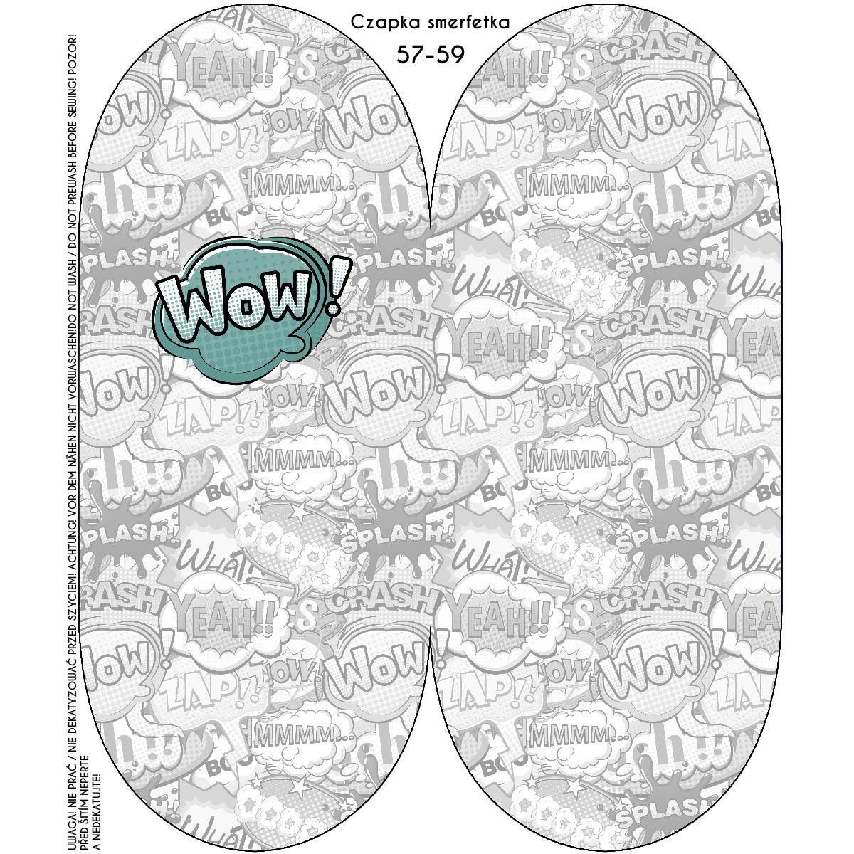 Czapka "Smerfetka" - KOMIKS / wow (miętowy) / Rozmiar do wyboru