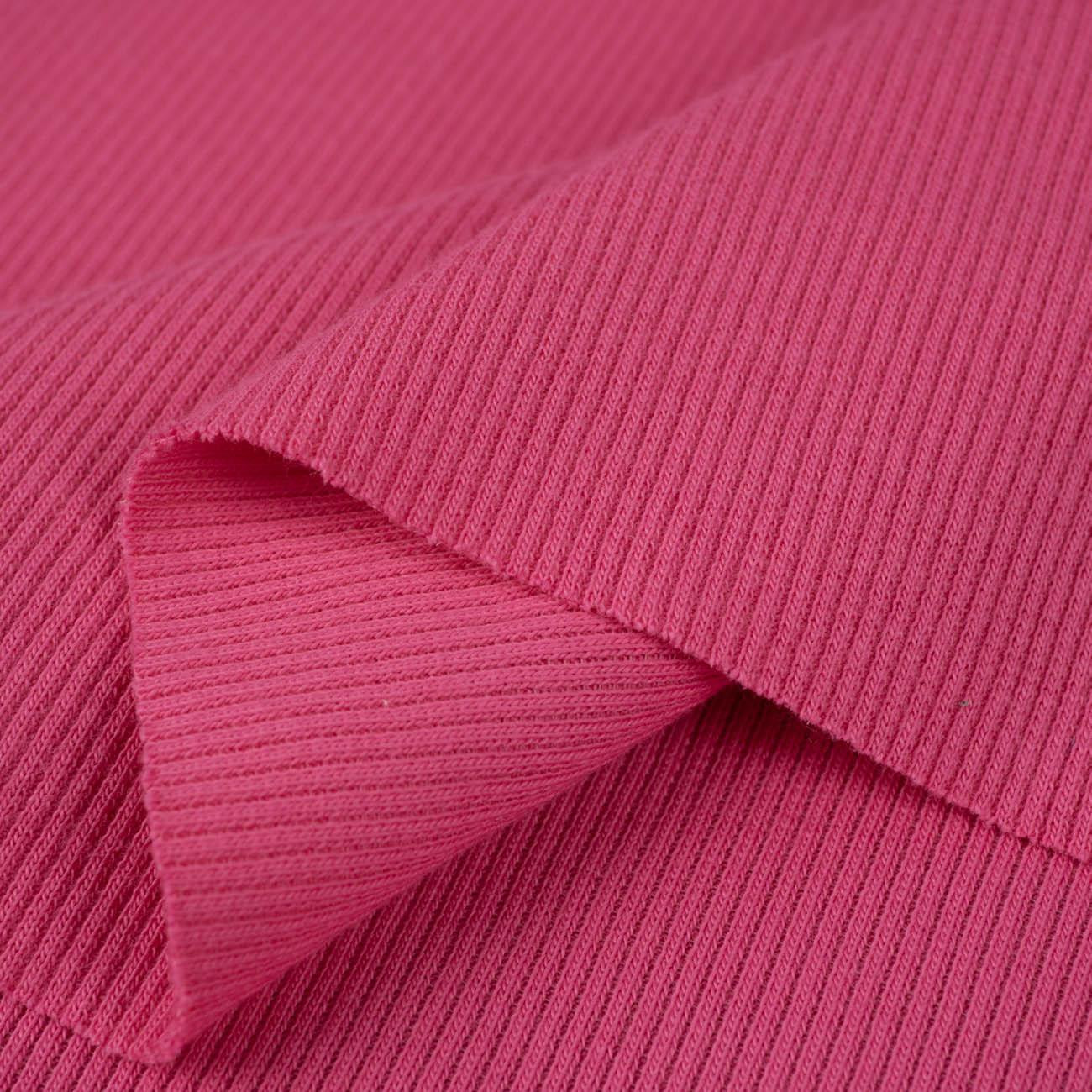D-04 RÓŻOWY  (PINK) - Dzianina prążkowana (ściągaczowa)
