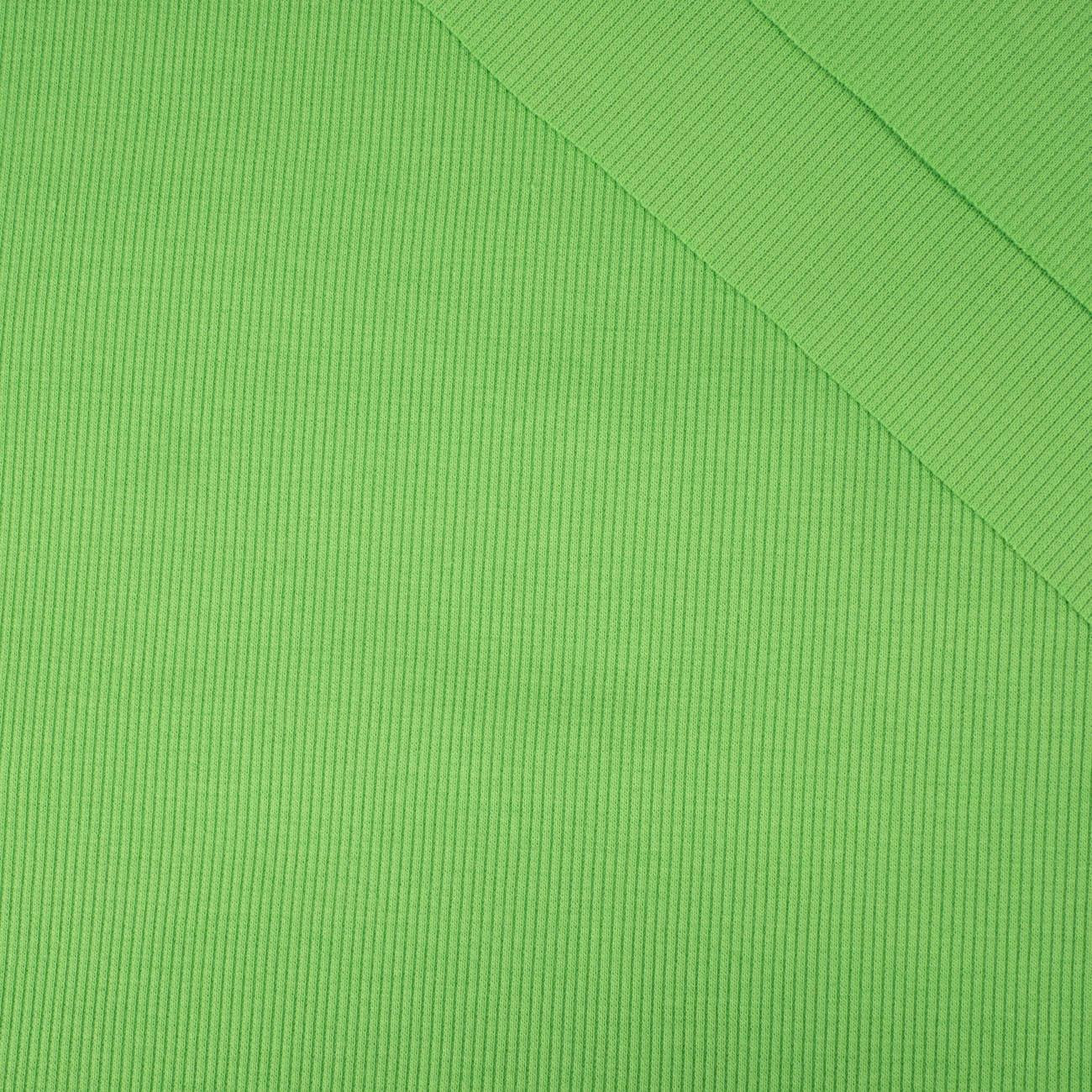 D-124 TRAWIASTY - Dzianina prążkowana (ściągaczowa) ( GREEN )