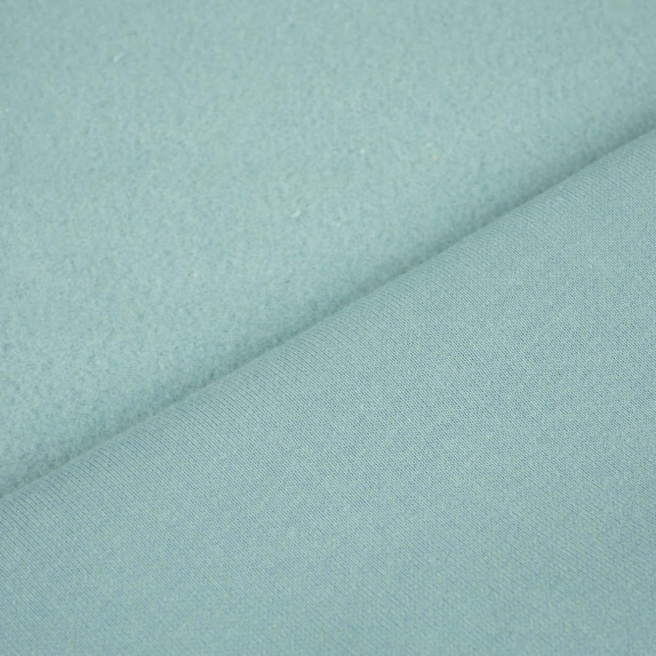 D-46 DUCK EGG BLUE - gruba dresówka drapana D300