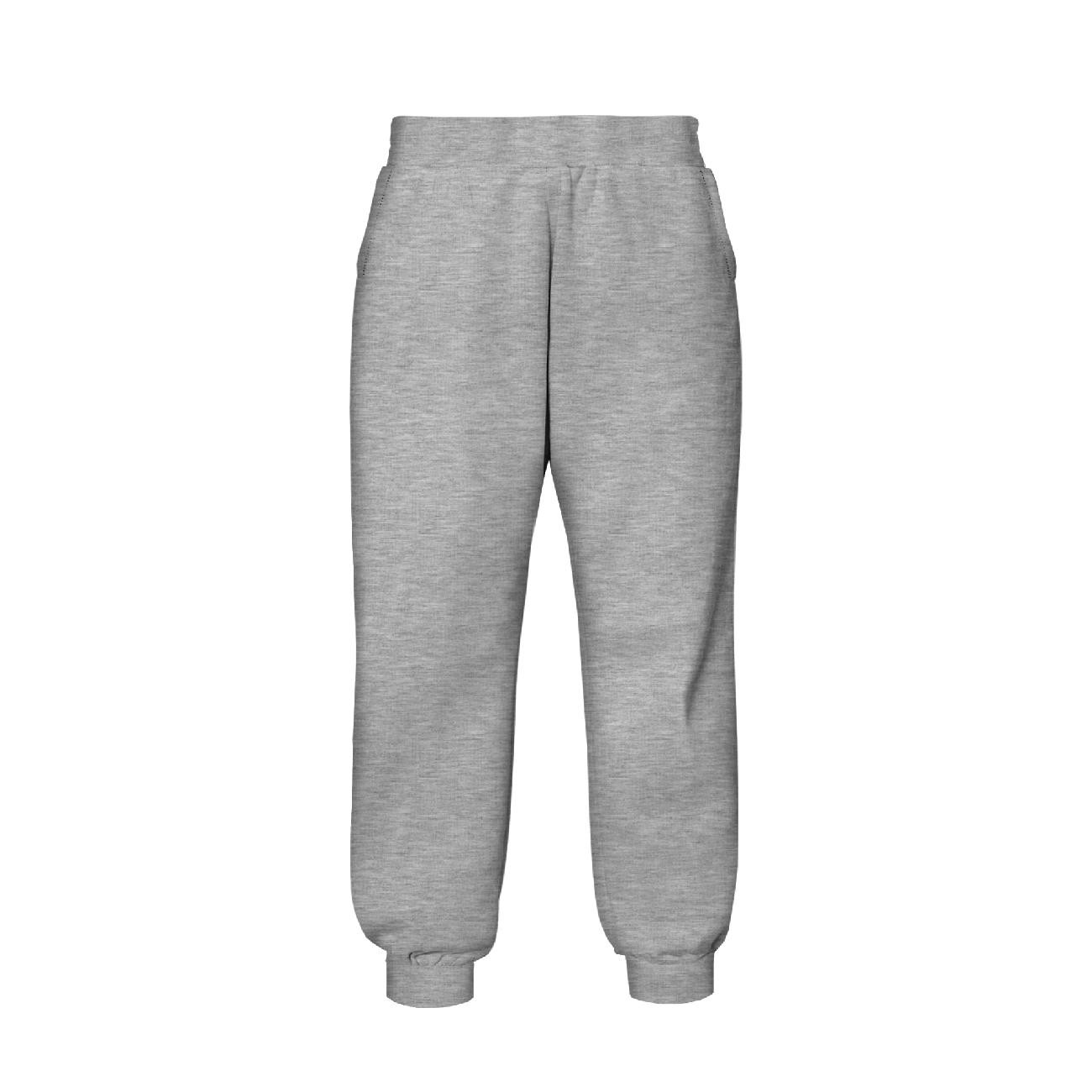 JOGGERY DZIECIĘCE (ROBIN) - MELANŻ JASNOSZARY - zestaw do uszycia
