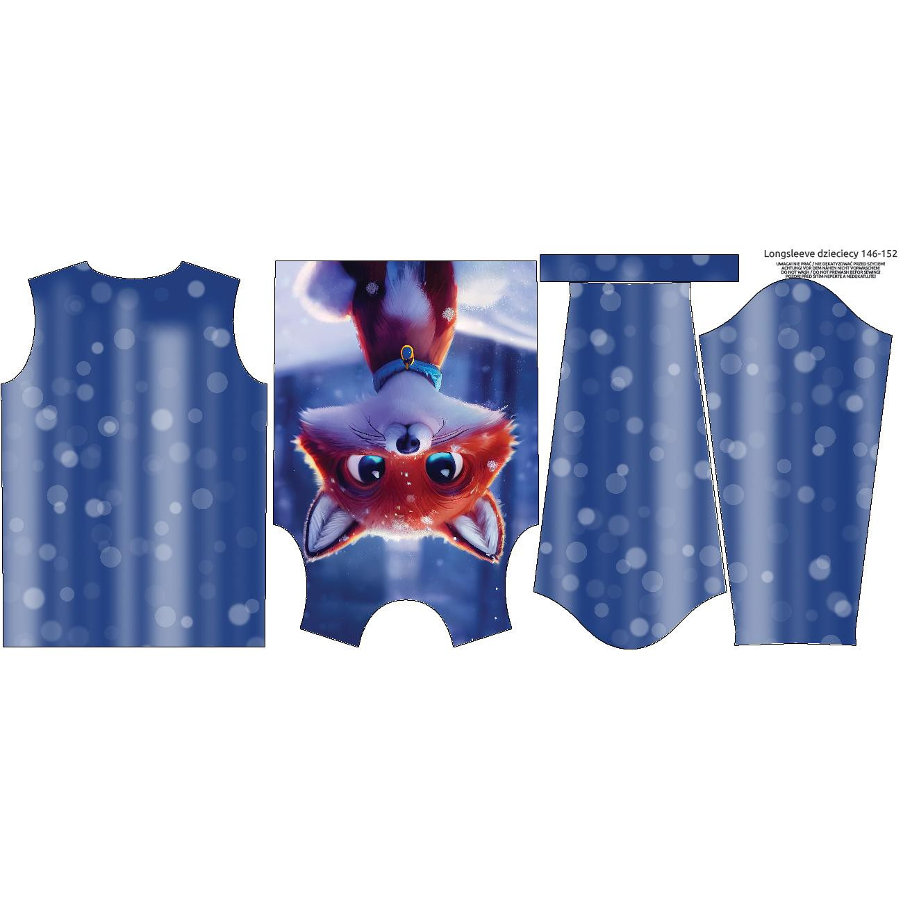 Longsleeve - ANIMOWANY LISEK - zestaw do uszycia