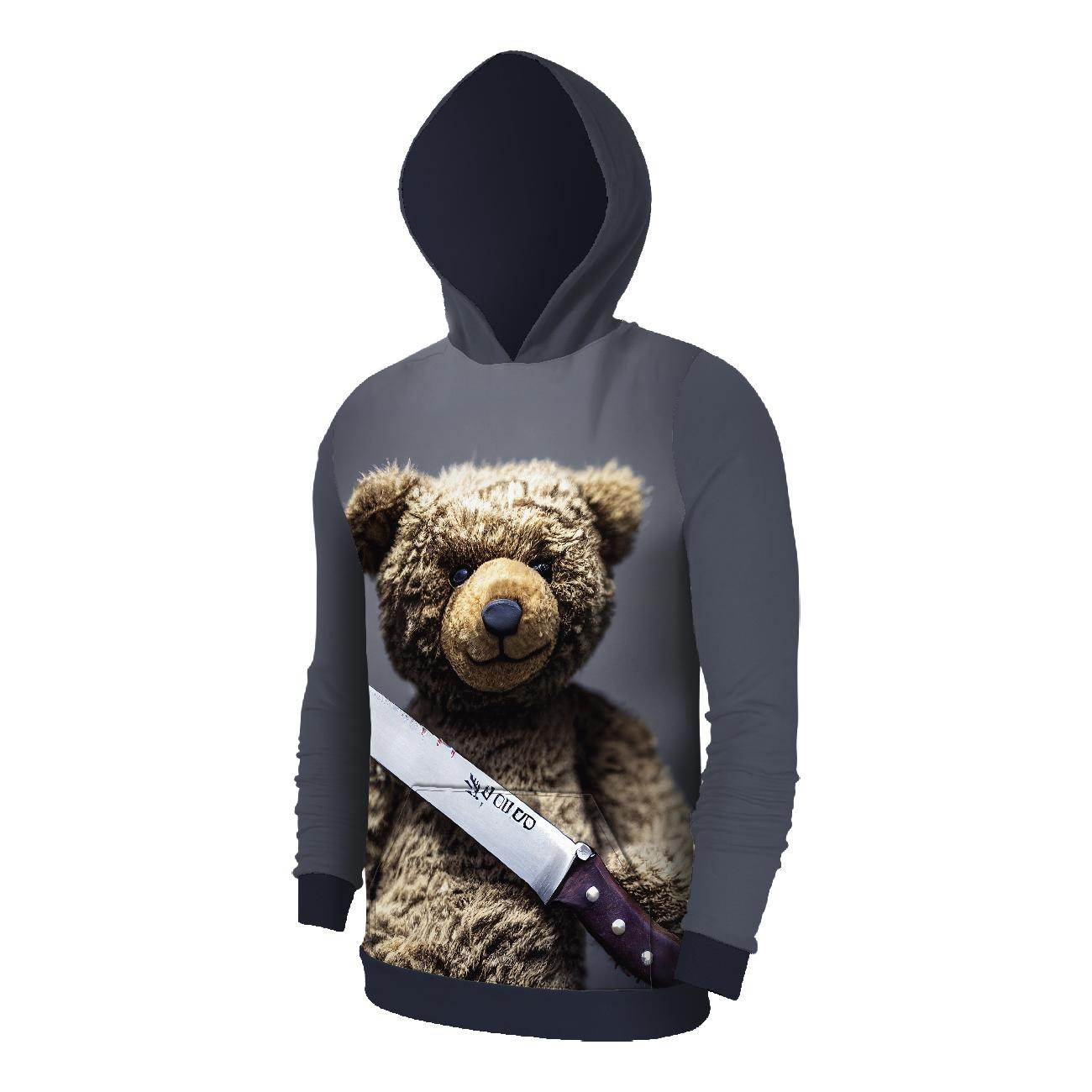 MĘSKA BLUZA Z KAPTUREM (COLORADO) - KILLER TEDDY - zestaw do uszycia 