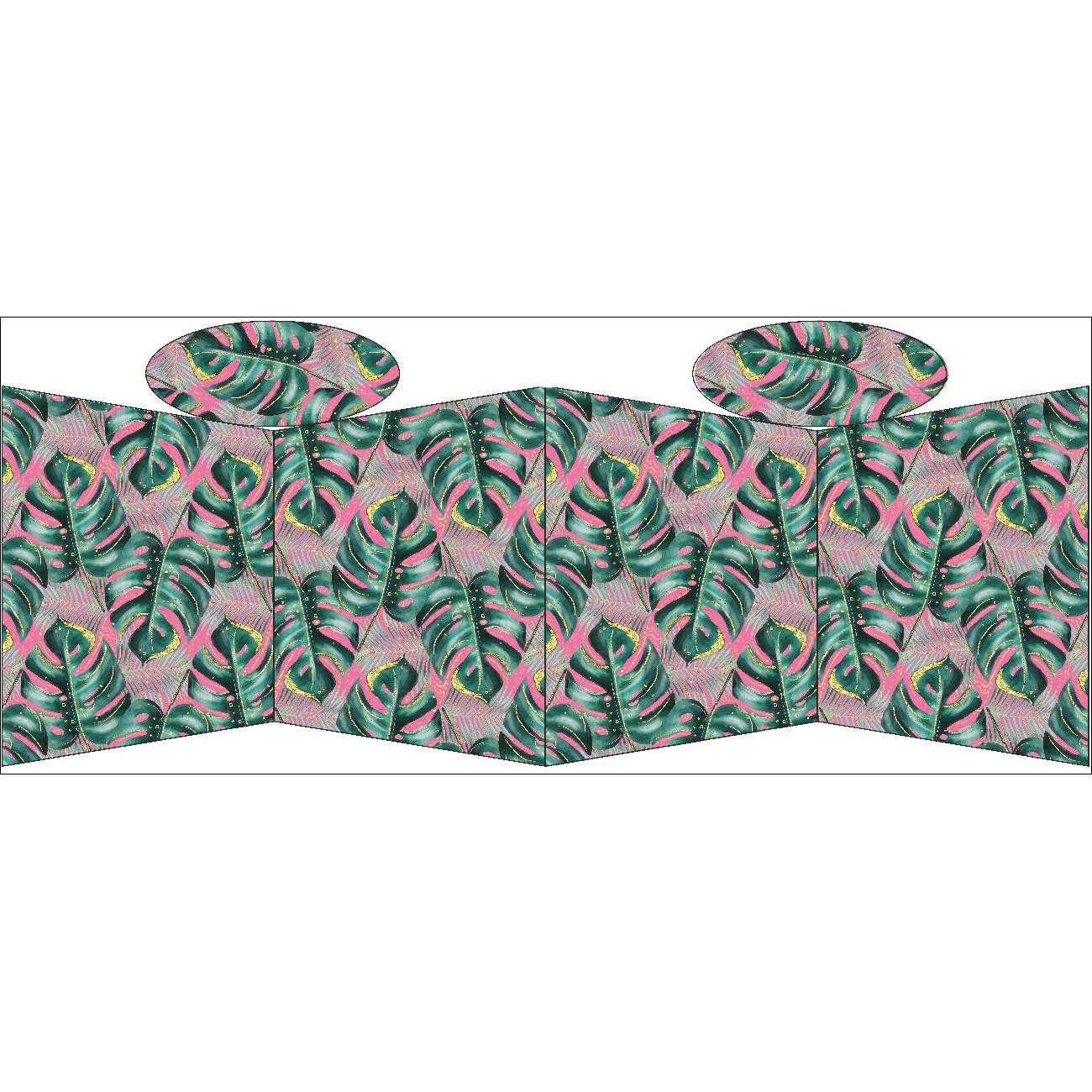 TORBA SHOPPER - MONSTERA wz. 5 / różowy - zestaw do uszycia