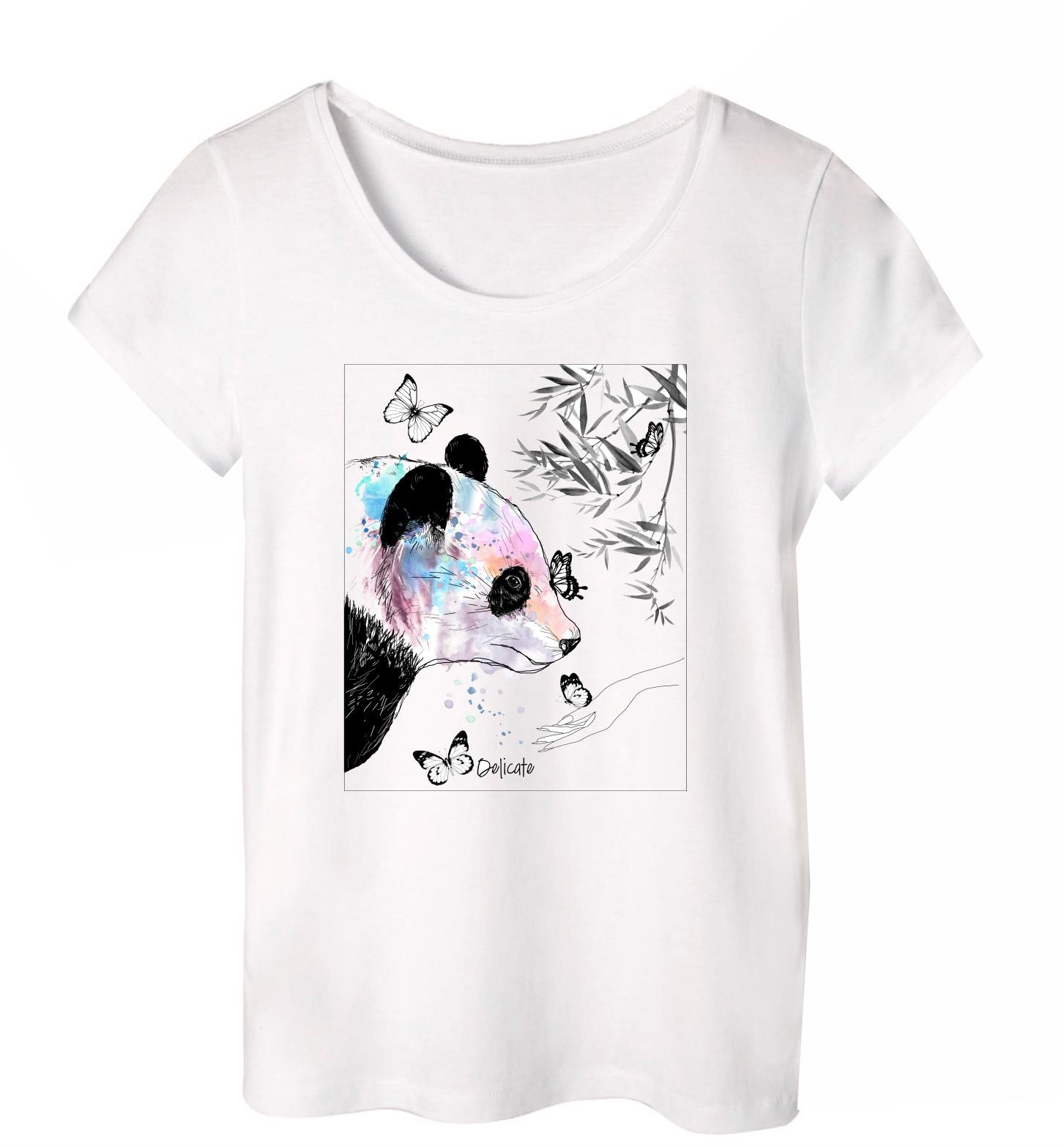 PIŻAMA-T-SHIRT "LINDA" - PANDA - zestaw do uszycia