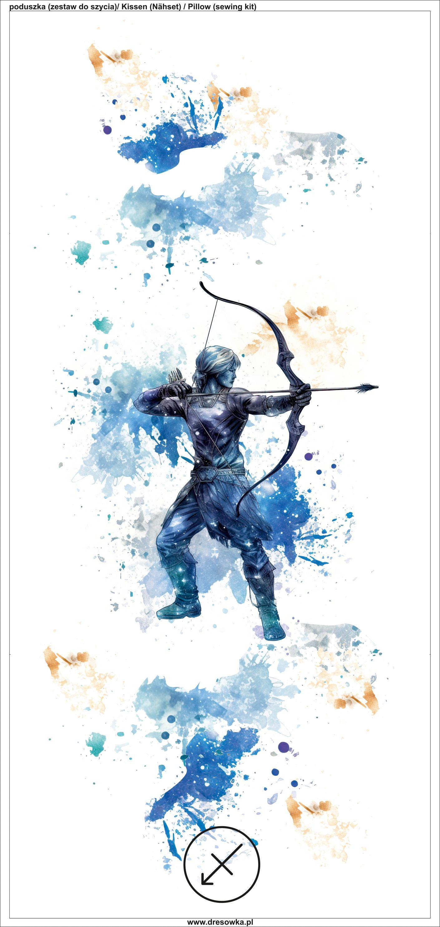 PODUSZKA 45X45 - SAGITTARIUS WZ. 1 - zestaw do uszycia