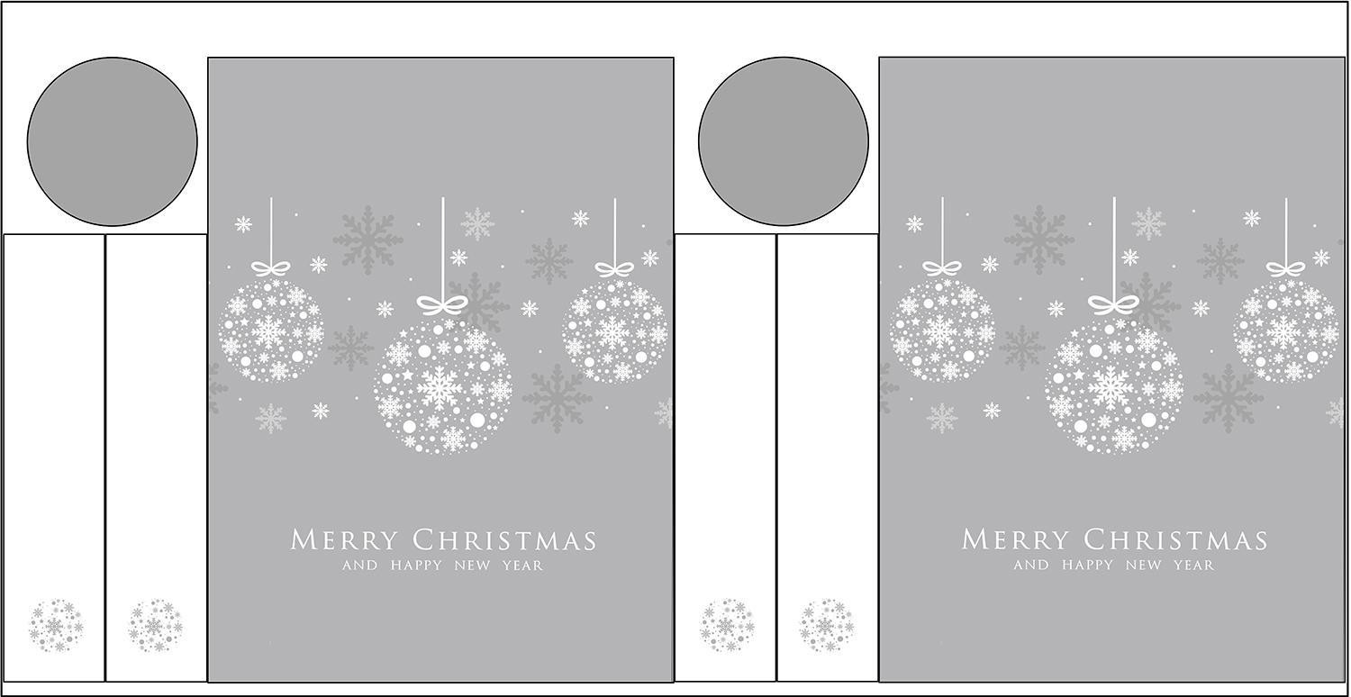POKROWIEC NA BUTELKĘ -  MERRY CHRISTMAS wz. 2 - DIY set 