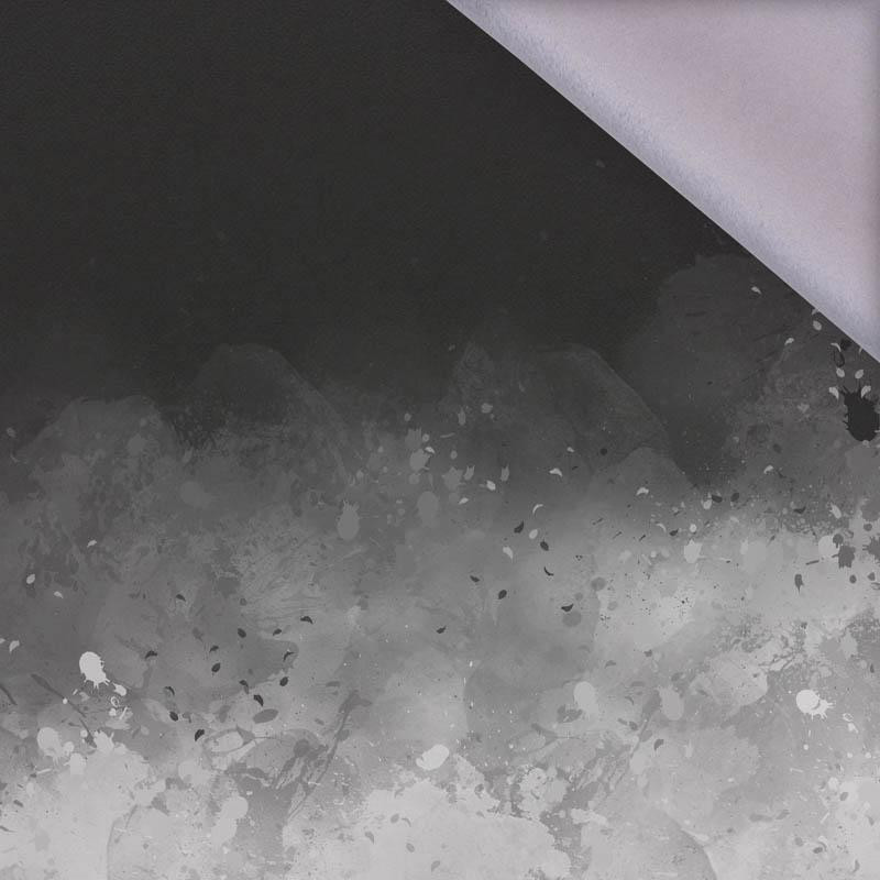 KLEKSY (szary) / czarny - panel, softshell