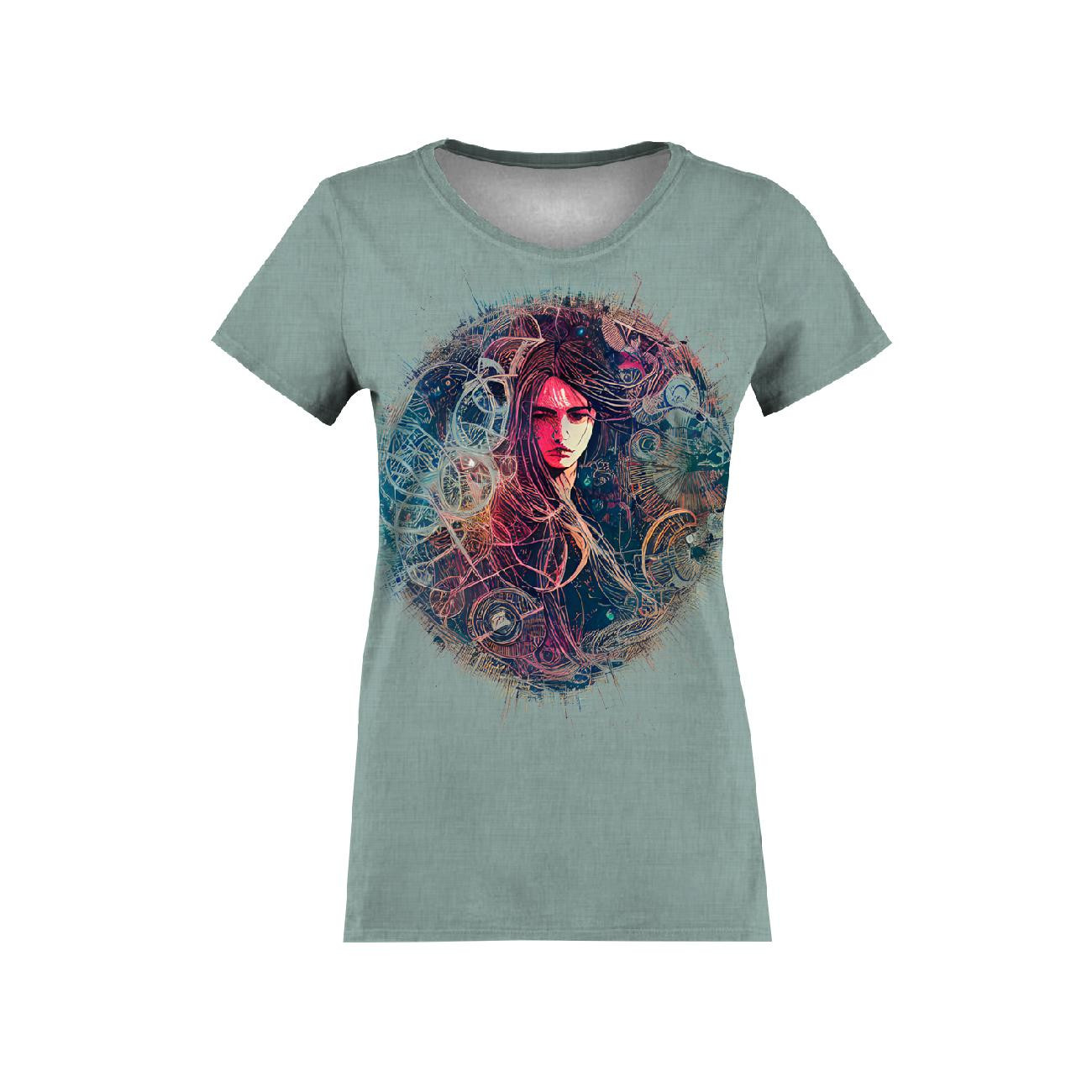 T-SHIRT DAMSKI - ABSTRACT GIRL WZ. 2 - zestaw do uszycia