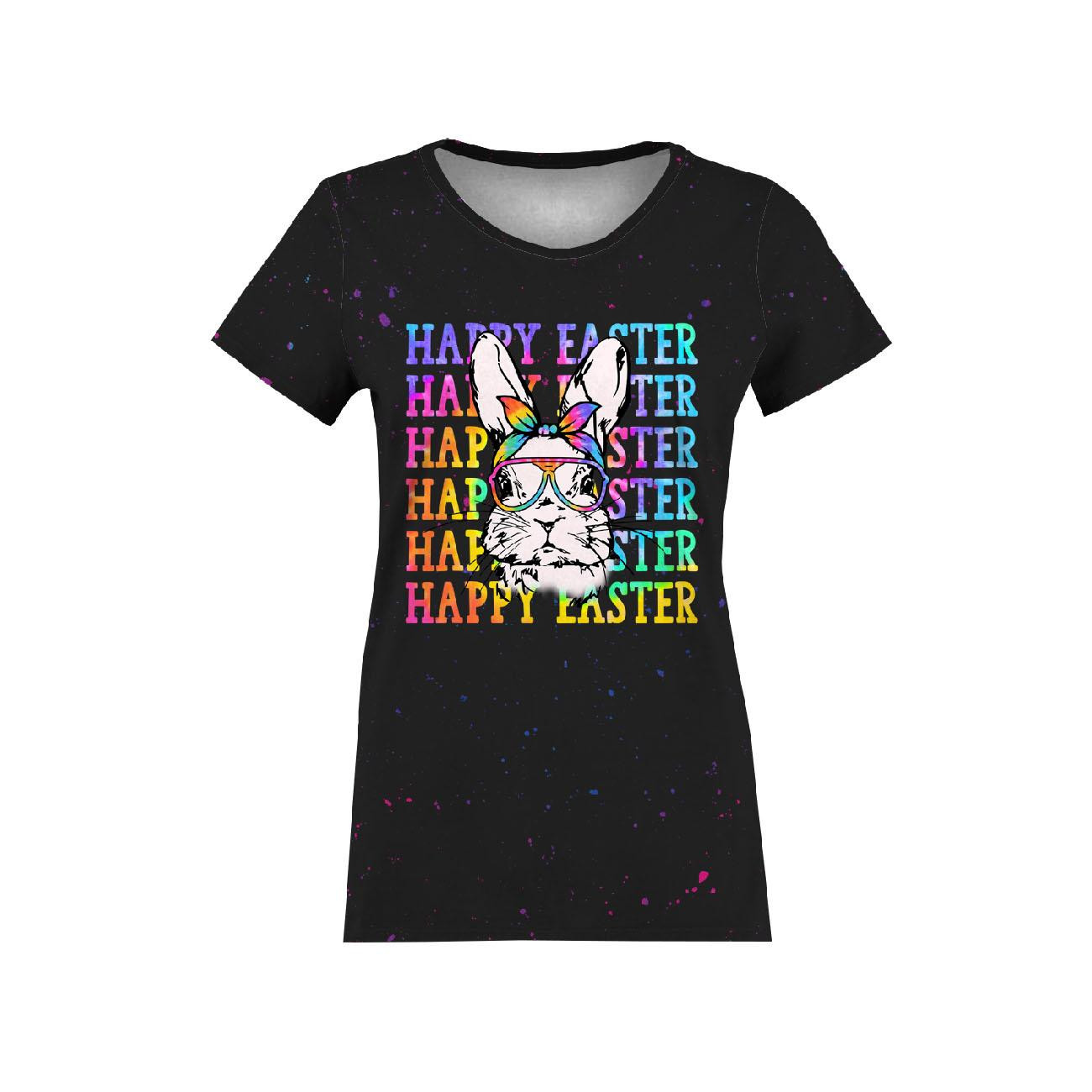 T-SHIRT DAMSKI - HAPPY EASTER / neon - zestaw do uszycia