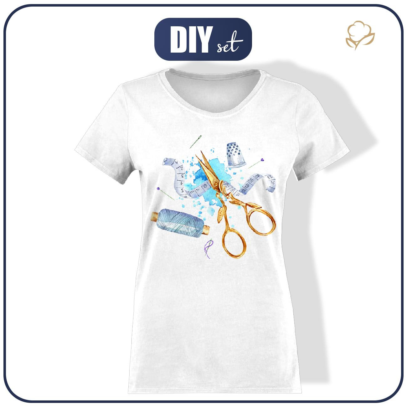 T-SHIRT DAMSKI - PRZYBORY KRAWIECKIE - zestaw do uszycia