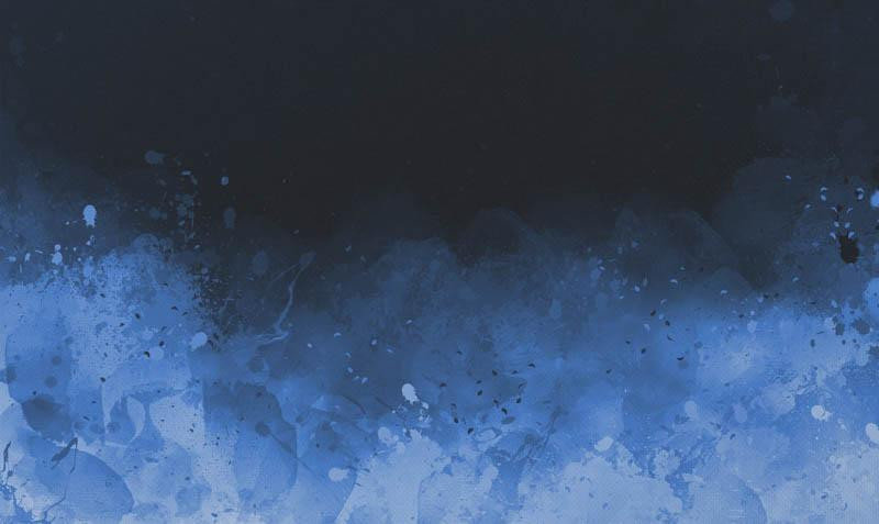 KLEKSY (classic blue) / czarny - panel tkanina wodoodporna