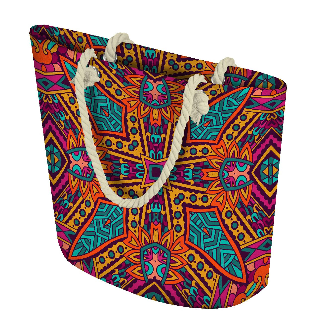 TORBA SHOPPER - KOLOROWA MANDALA wz. 1 - zestaw do uszycia
