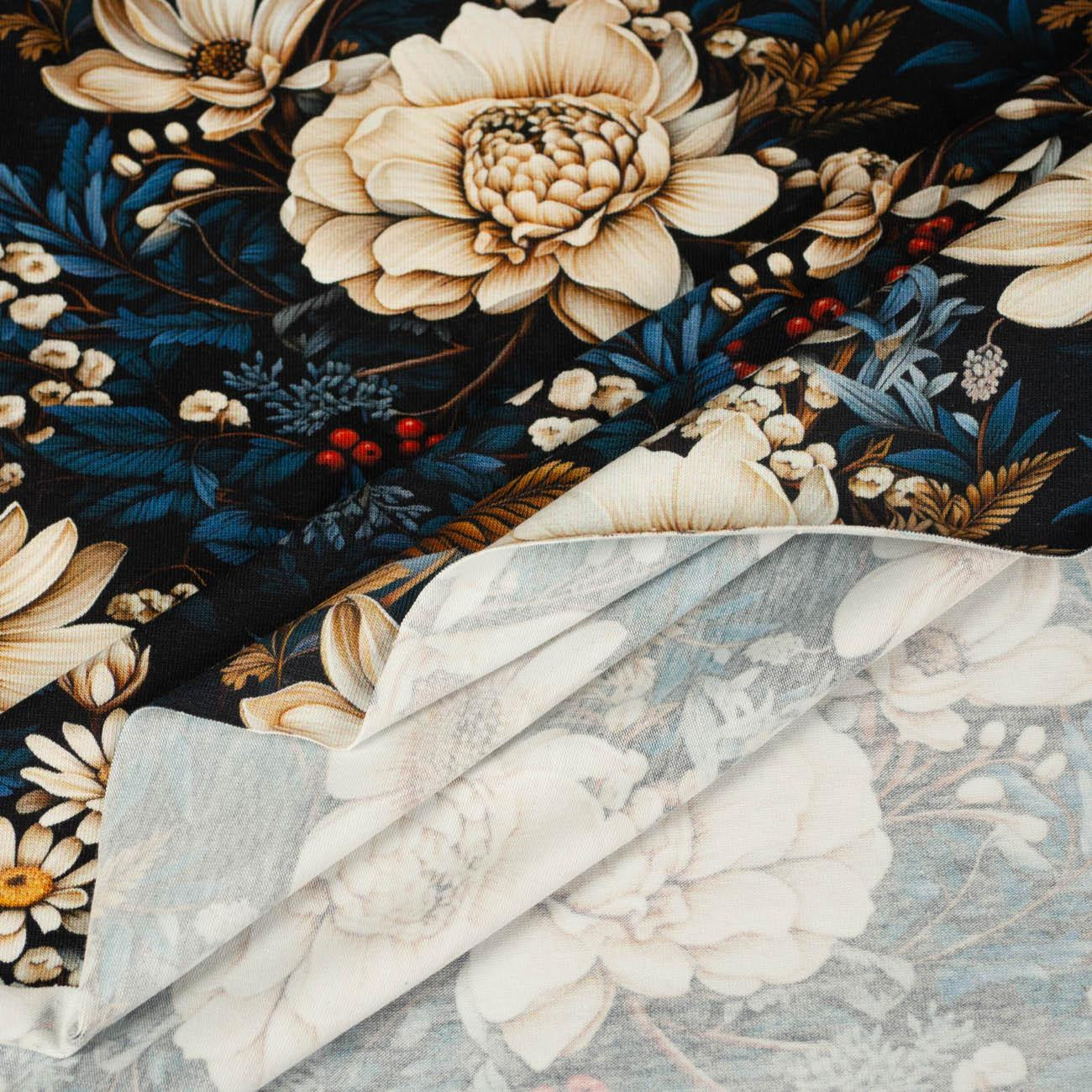 VIBRANT FLOWERS wz. 2 - single jersey