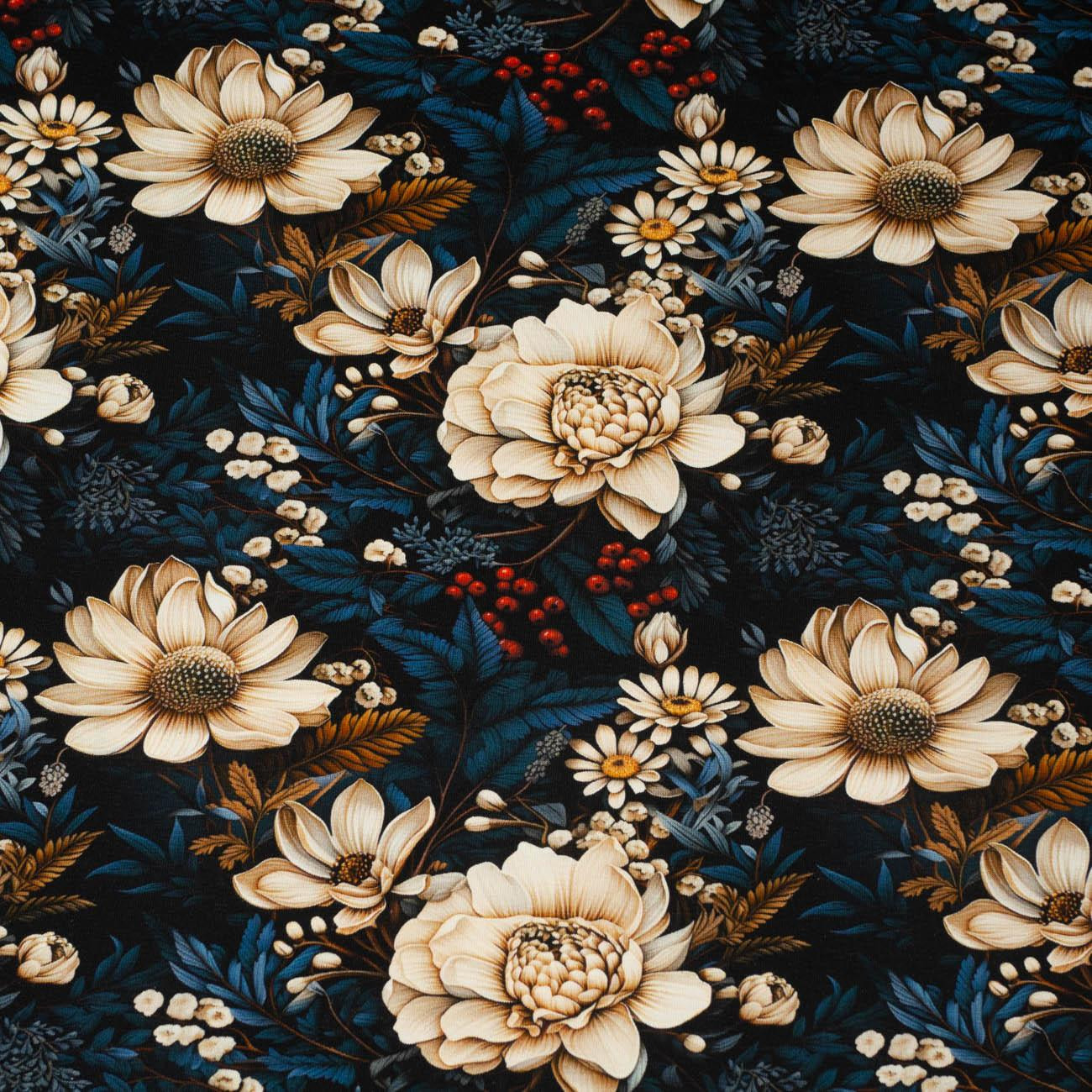 VIBRANT FLOWERS wz. 2 - single jersey