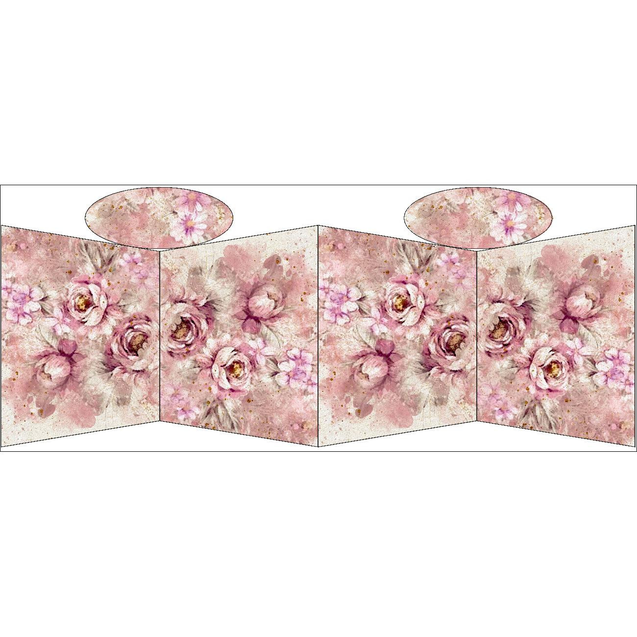 TORBA SHOPPER - WATERCOLOR FLOWERS WZ. 6 - zestaw do uszycia